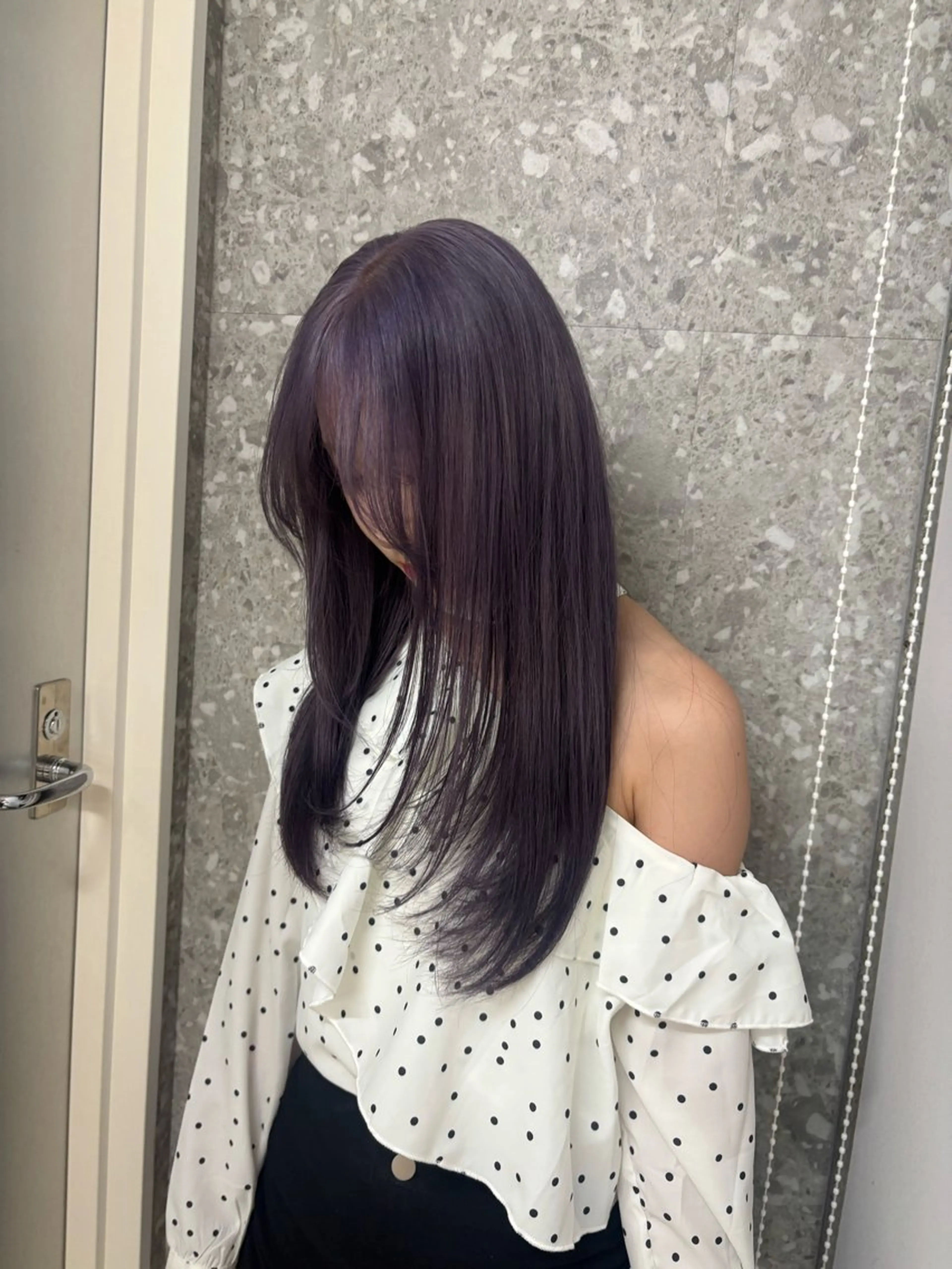 ロング カラー ヘアカラー ハイトーン/ラベンダ ー/ユイナ🪄のヘアスタイル