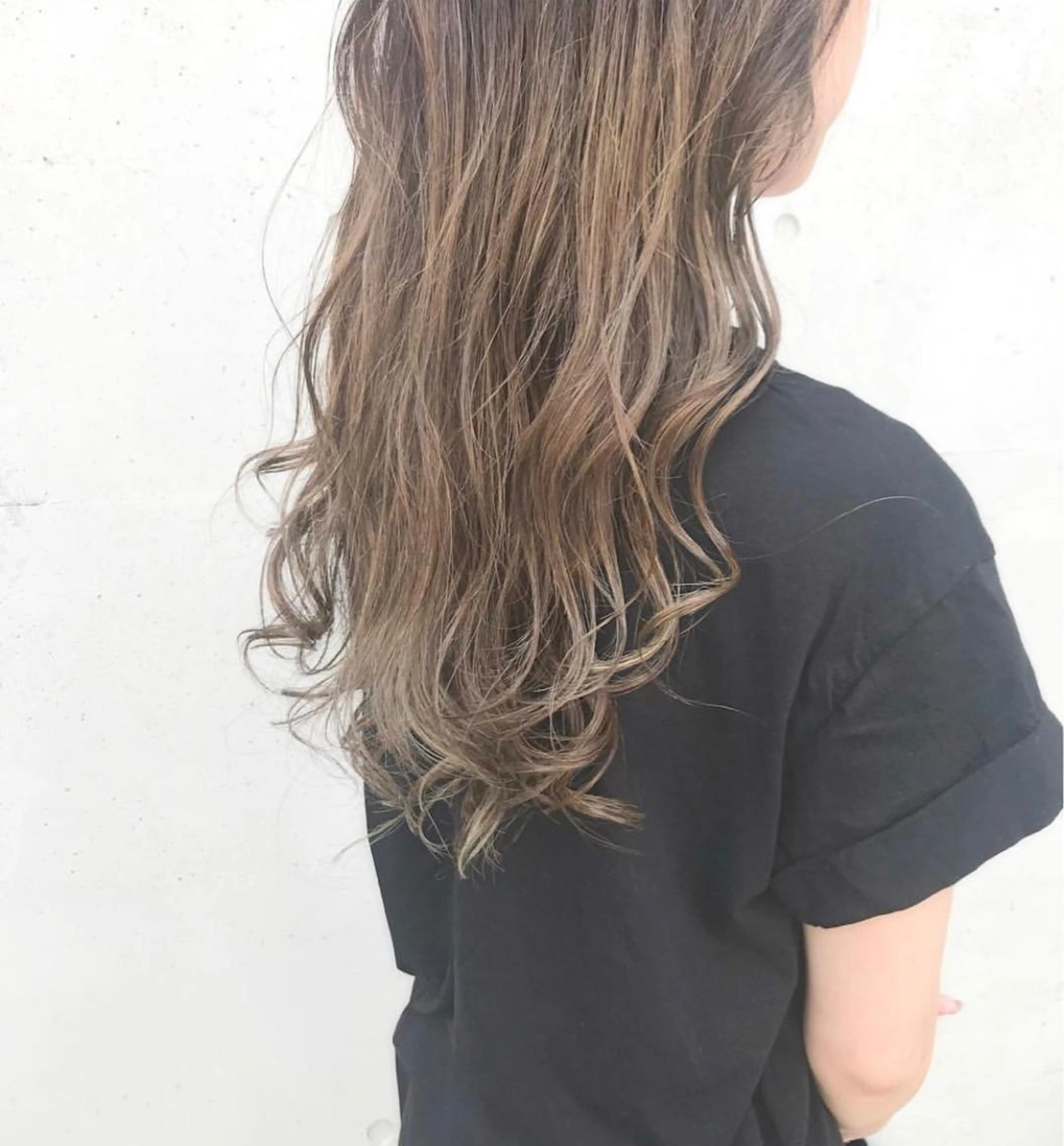 セミロング カラー パーマ ヘアアレンジ メンズ キッズ マツエク・マツパ ベージュカラー Luela堅田所属・田中 裕士のヘアスタイル