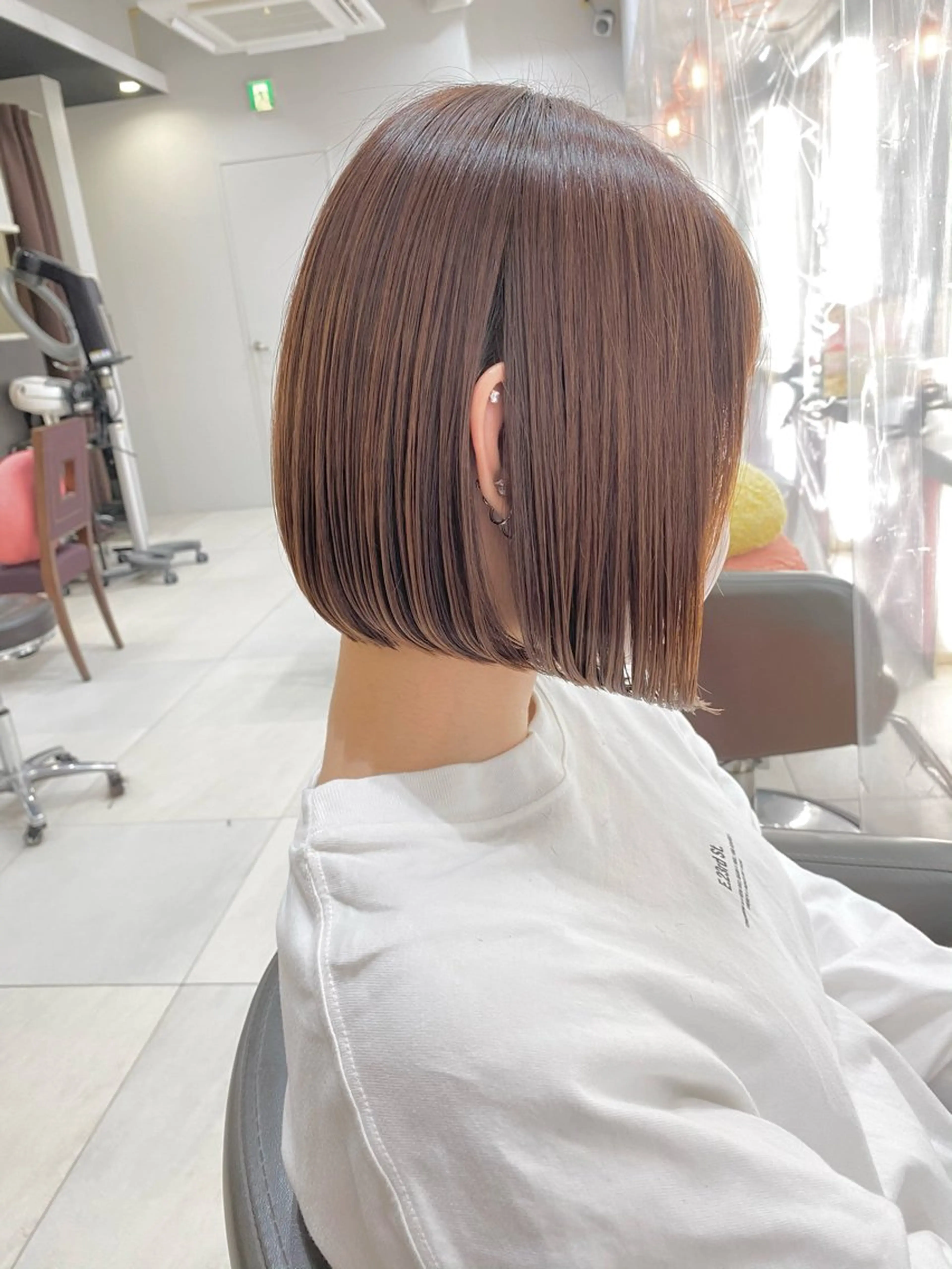 ショート カラー ボブ ボブ/レイヤー /植原健太のヘアスタイル