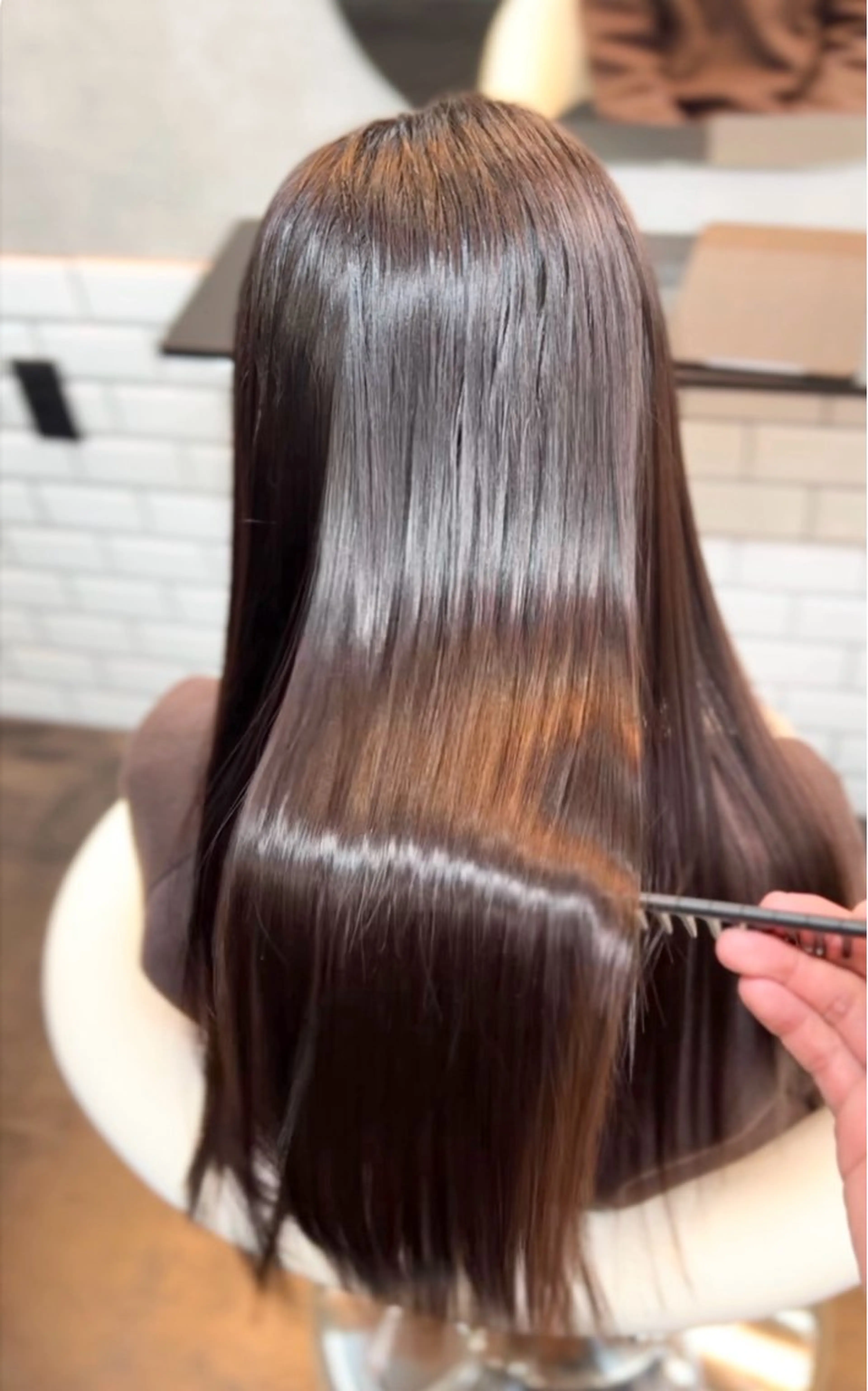 ロング ケアカラー ボブ 顔周りカット ハイライト 髪質改善 カット ヘアカラー トリートメント ✨艶髪・絹髪特化✨ Lit  hairのヘアスタイル