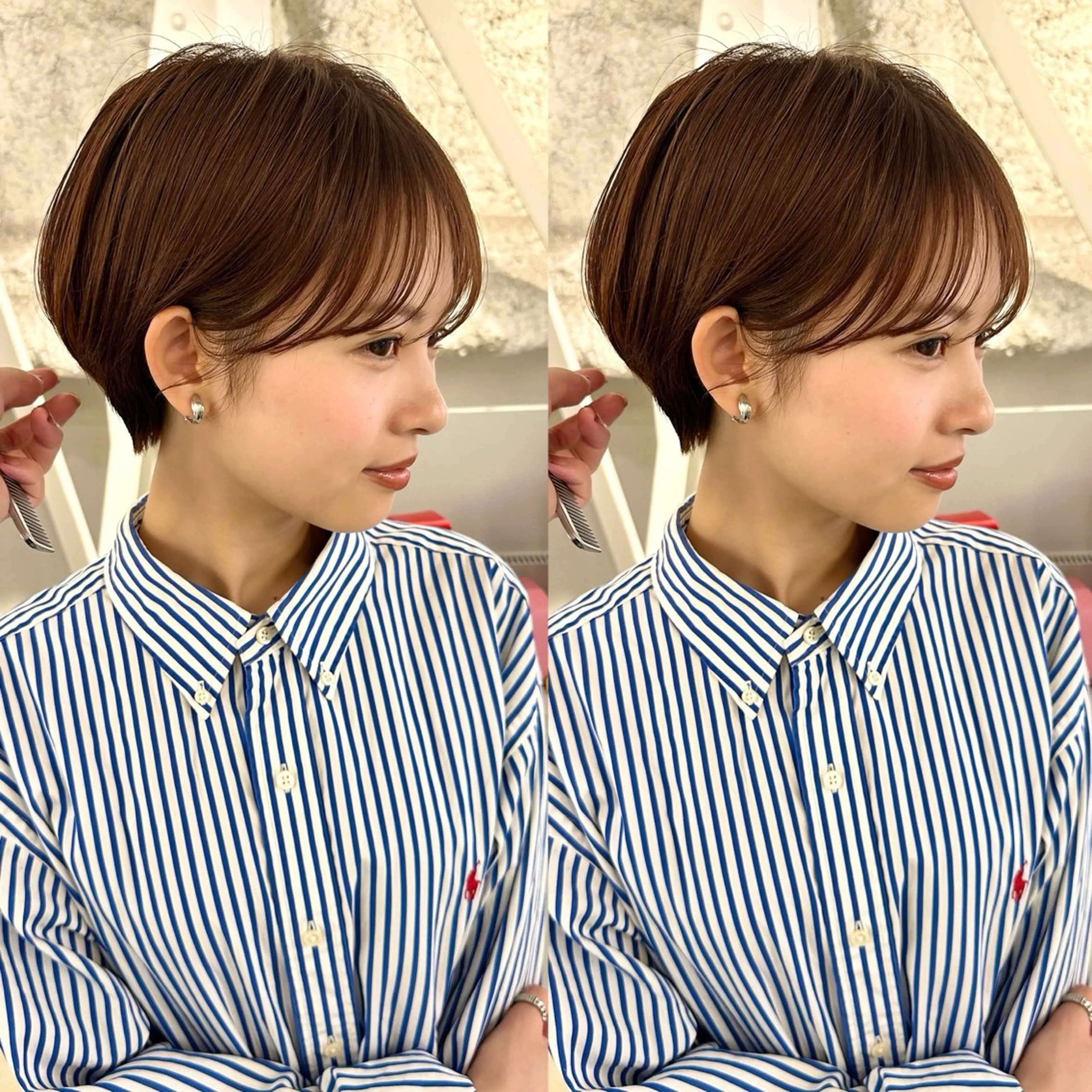 ショート カット ヘアカラー 骨格診断で絶対可愛い ✨丸みショート✨凌弥のヘアスタイル