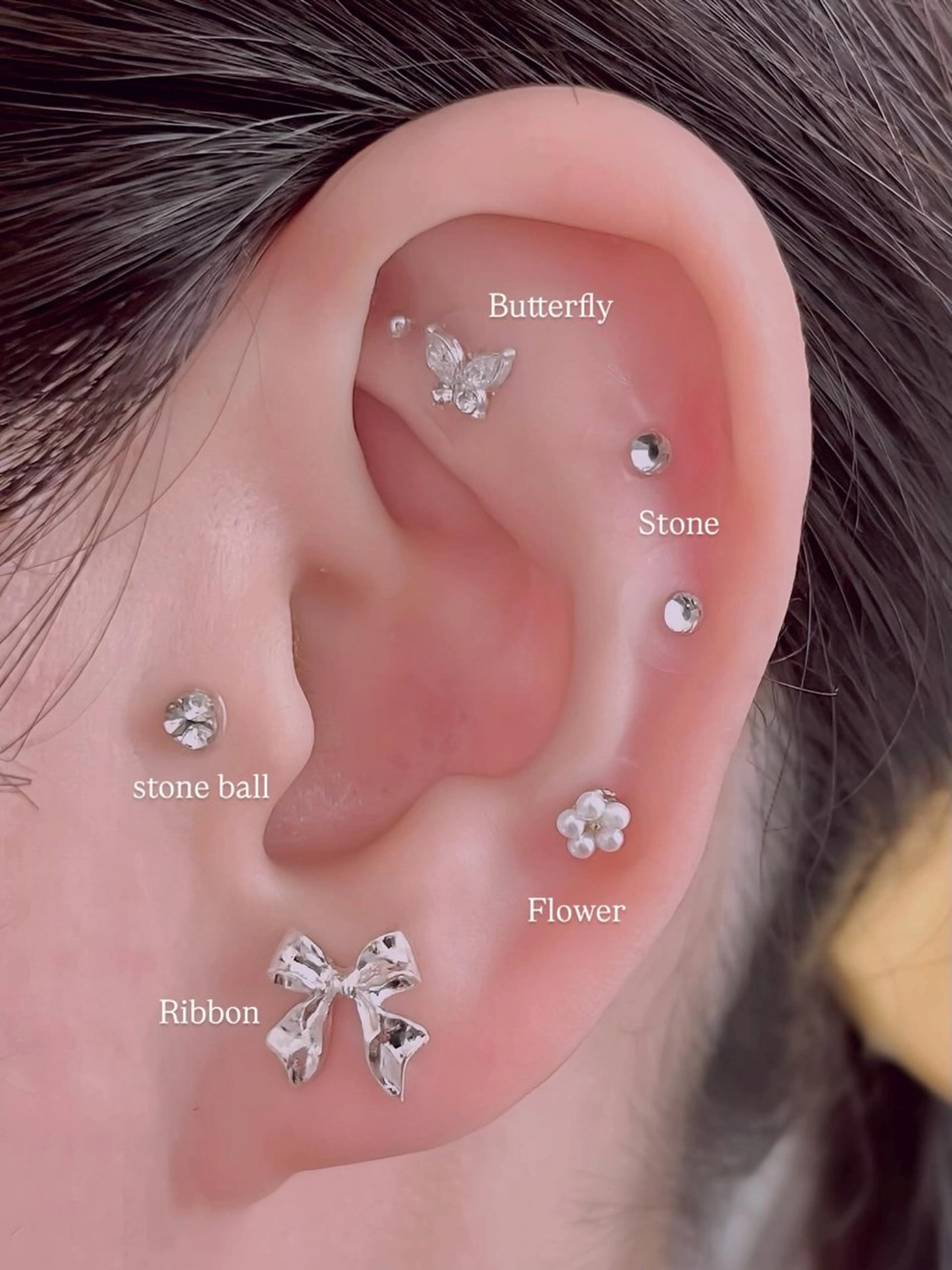 予約リクエストのみ＊耳つぼジュエリー＊1粒¥330~🎀の写真