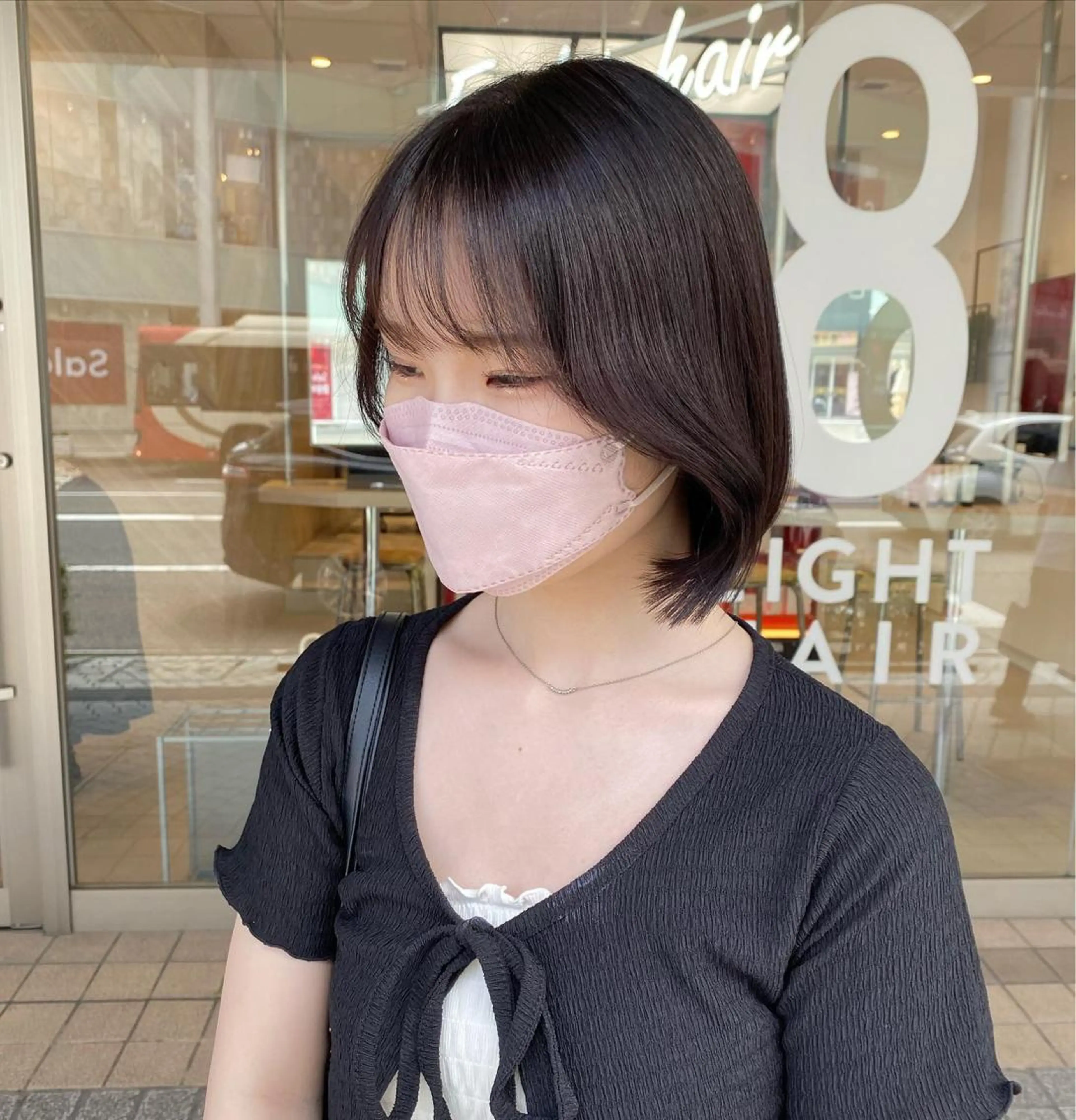 ミディアム 荒谷 薫のヘアスタイル