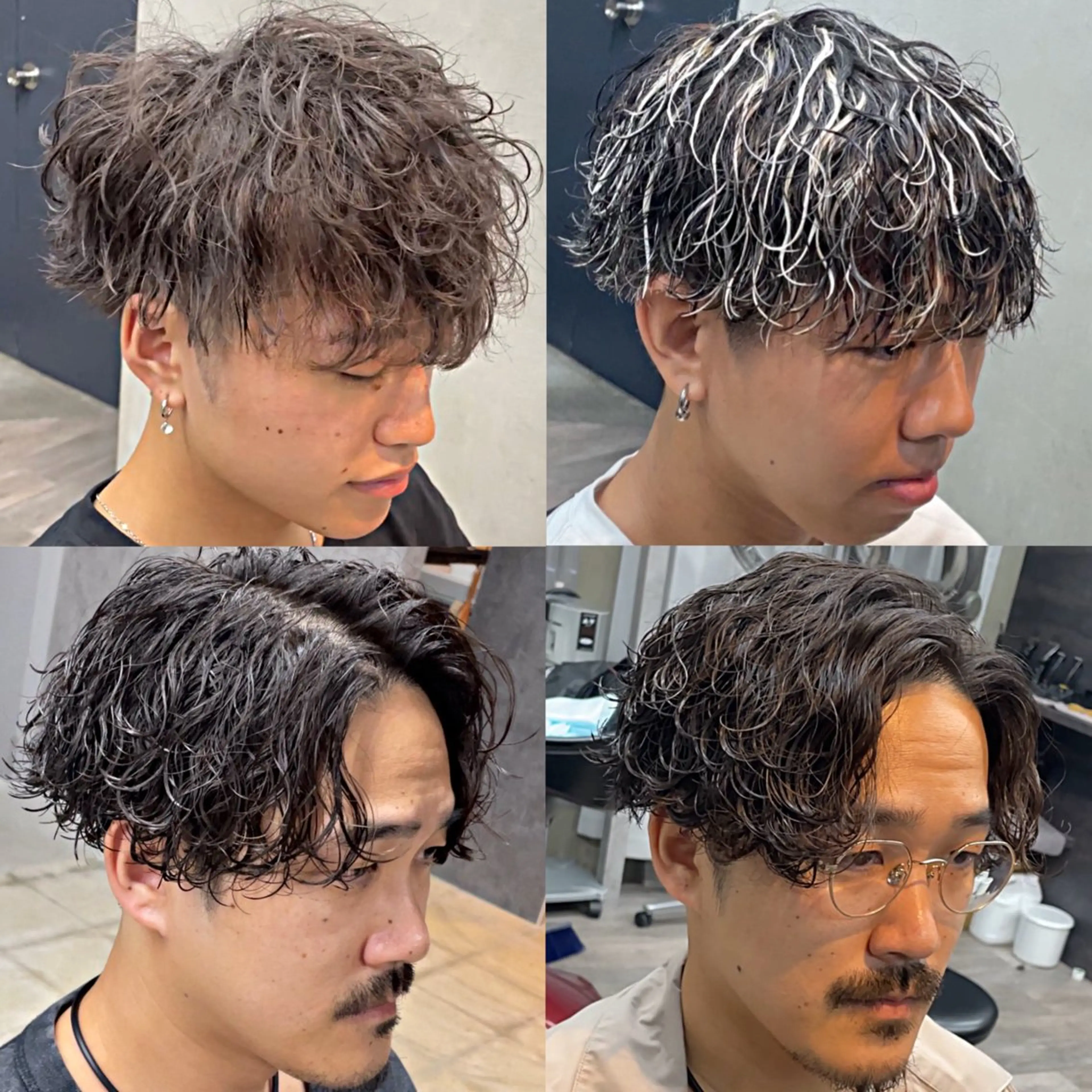 カラー パーマ メンズ 💈メッシュパーマ 特化💈ユウマ💈のヘアスタイル
