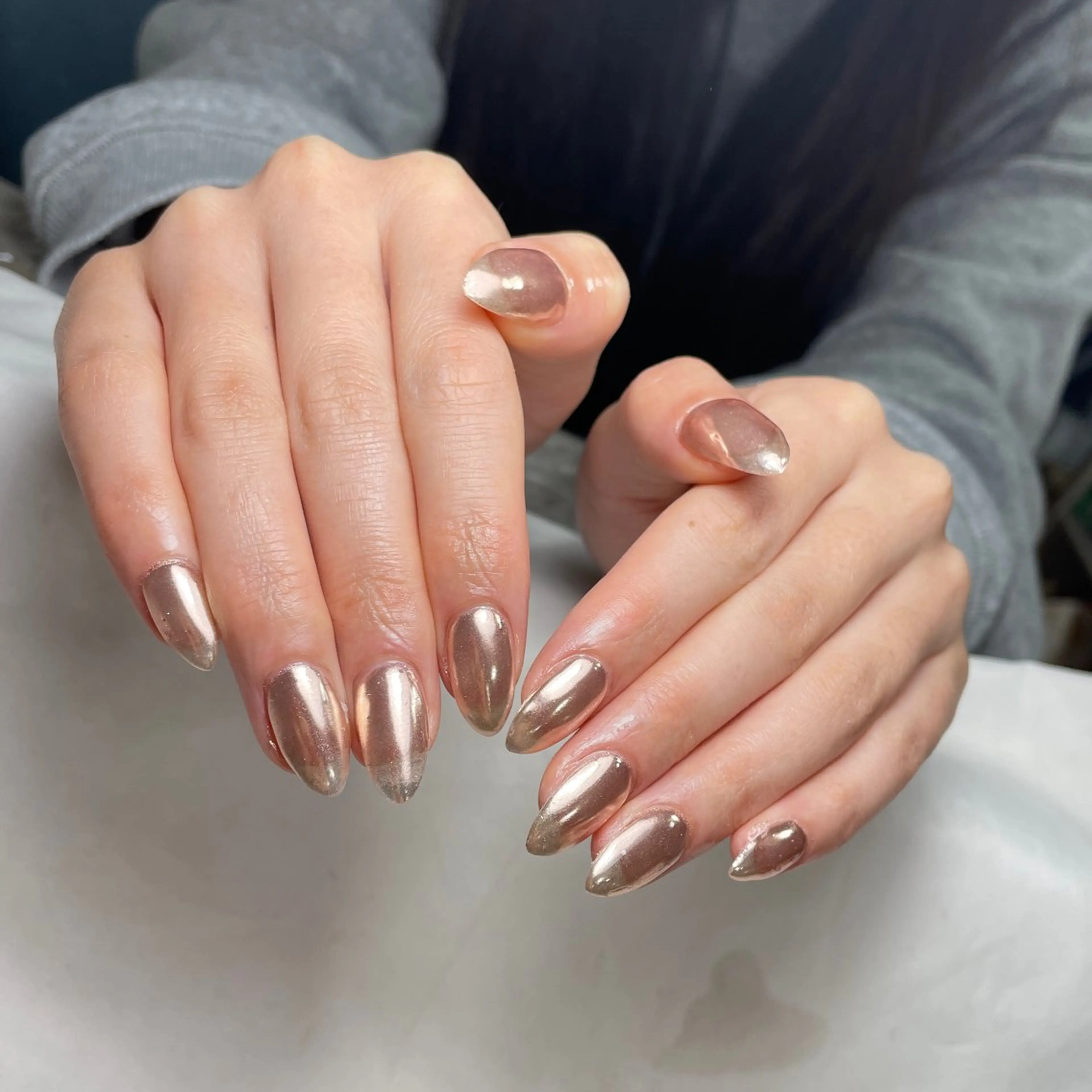 ネイル アートネイル フレンチネイル ジェルネイル グラデーション 韓国ネイル ハンドネイル 久保田 マリコのネイルデザイン