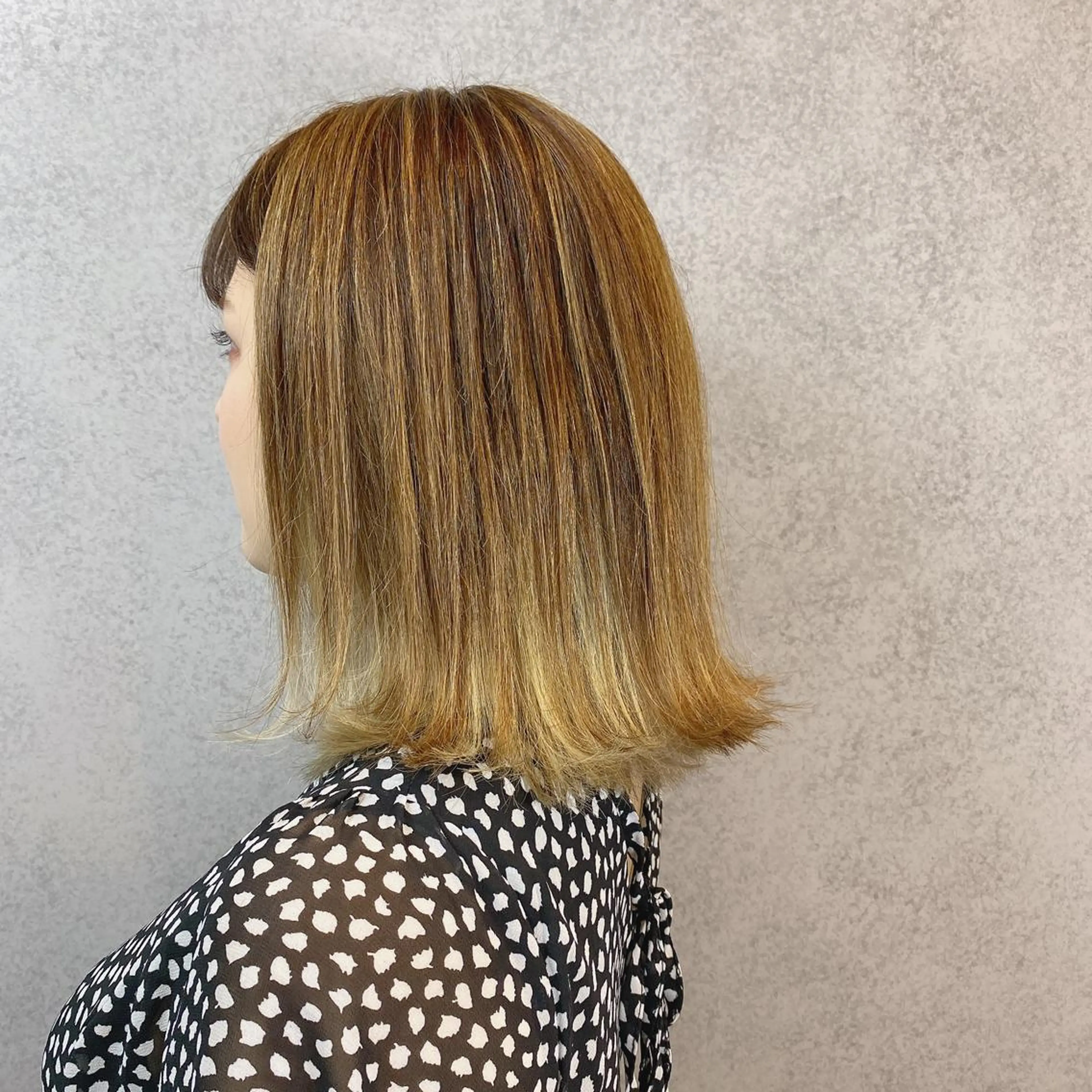 ミディアム カラー 丸山 晶平のヘアスタイル