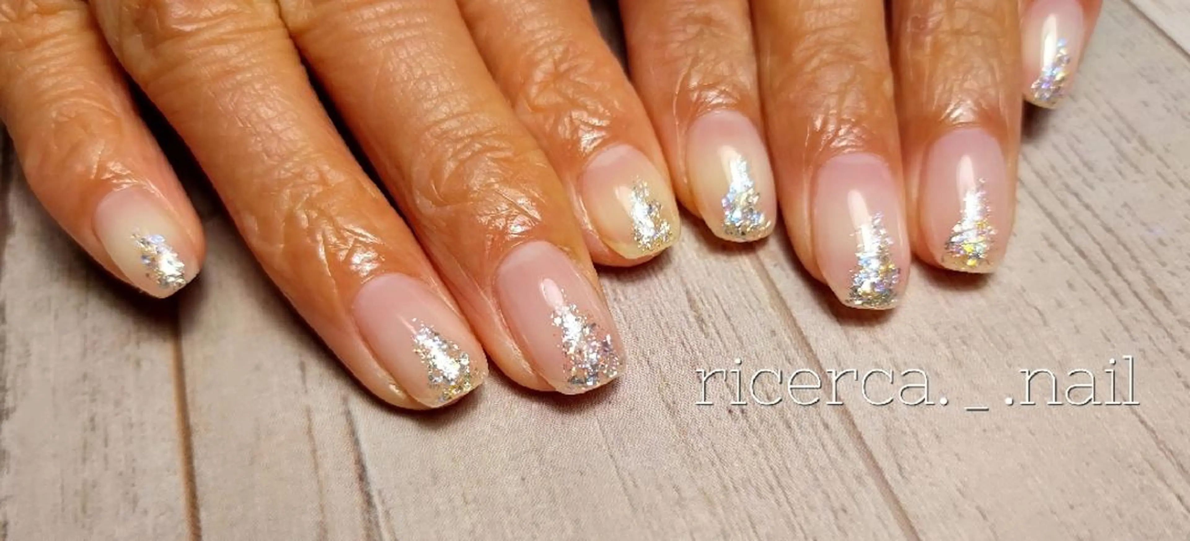 ネイル ジェルネイル キラキラネイル ラメ(グリッター) ワンカラーネイル シンプルネイル ricerca._. nail ちゃこのネイルデザイン