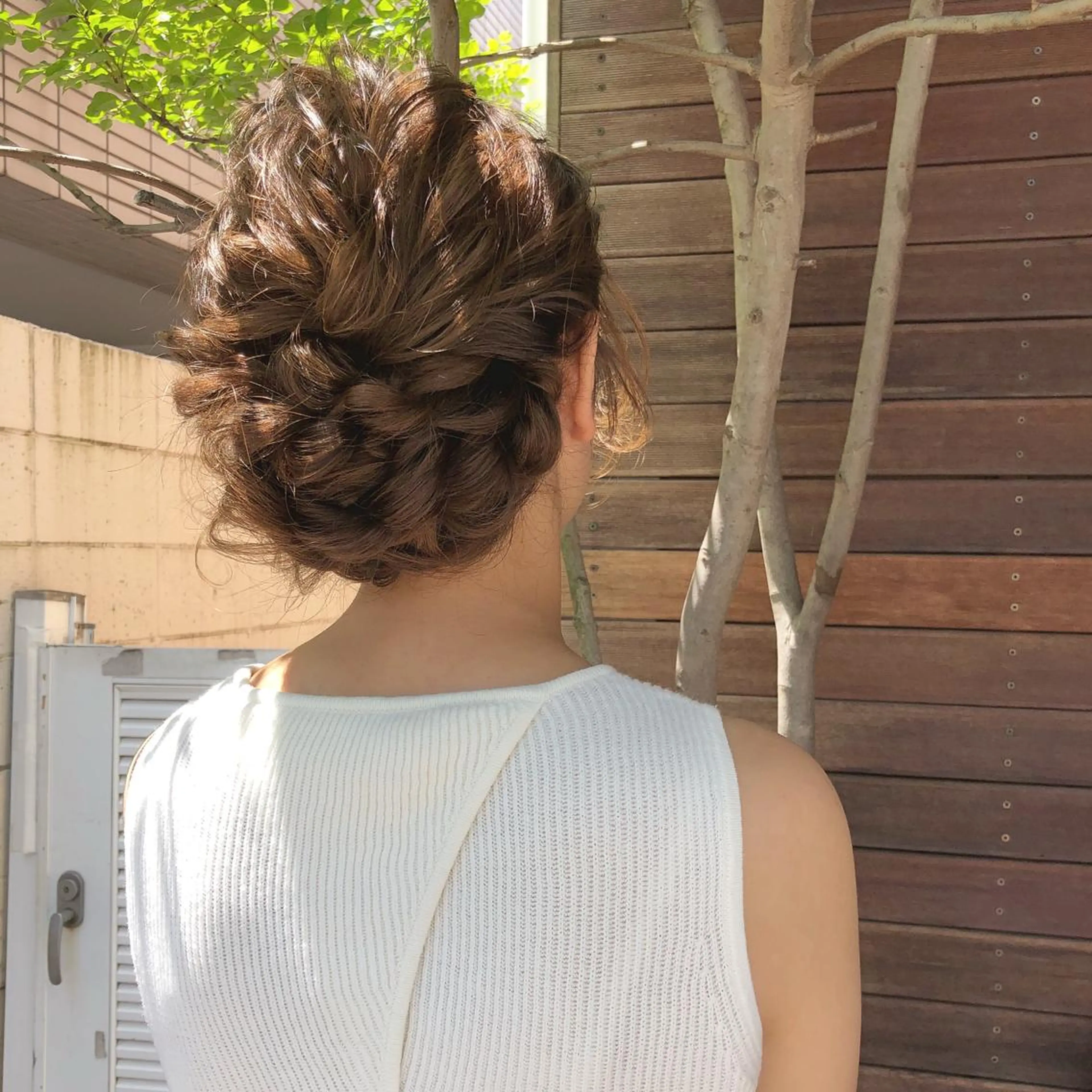 ロング カラー ヘアアレンジ 榎園 由美のヘアスタイル