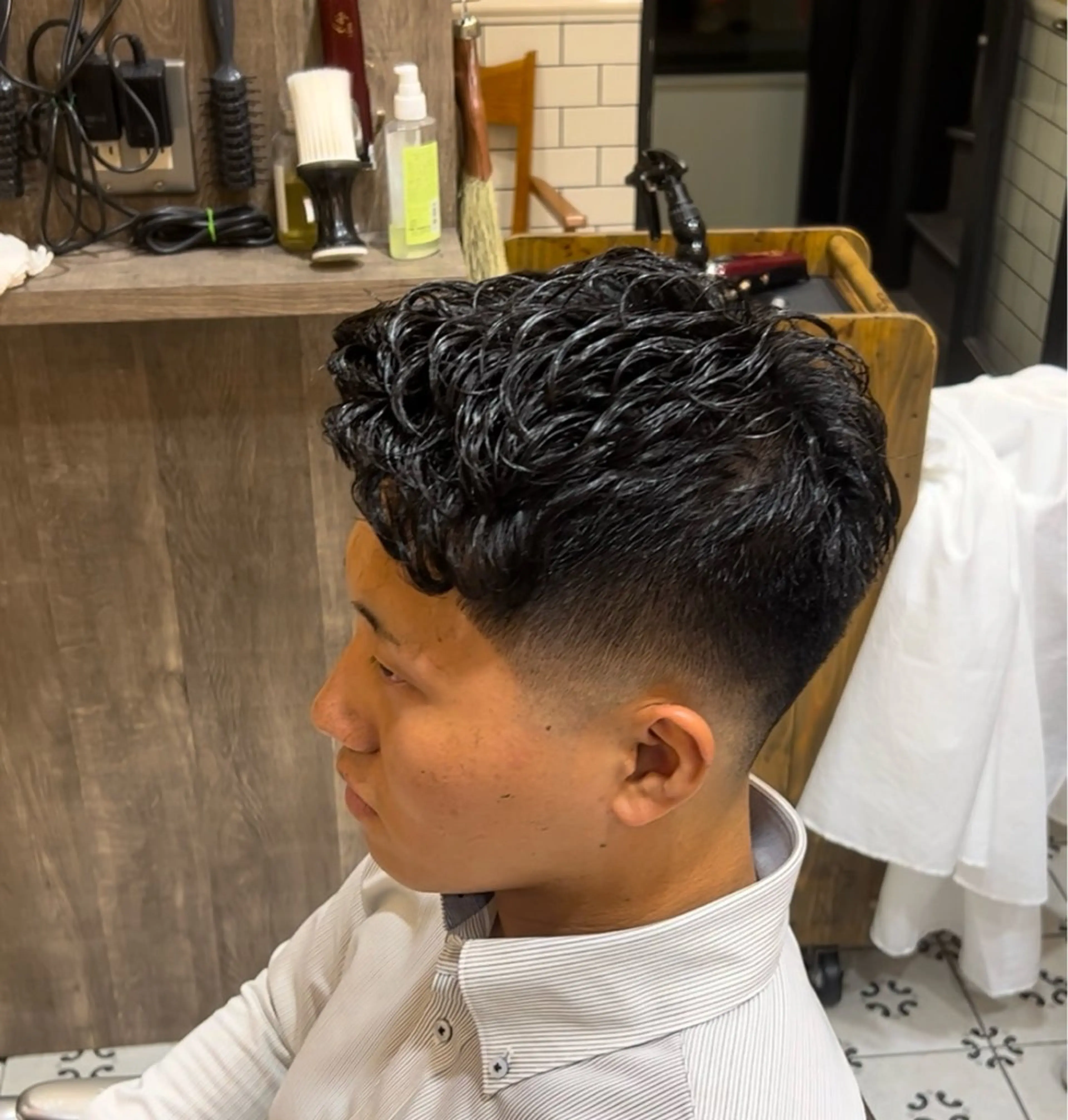 ショート パーマ メンズ GROOMERS TOKYO 渋谷店所属・山田 雅のヘアスタイル