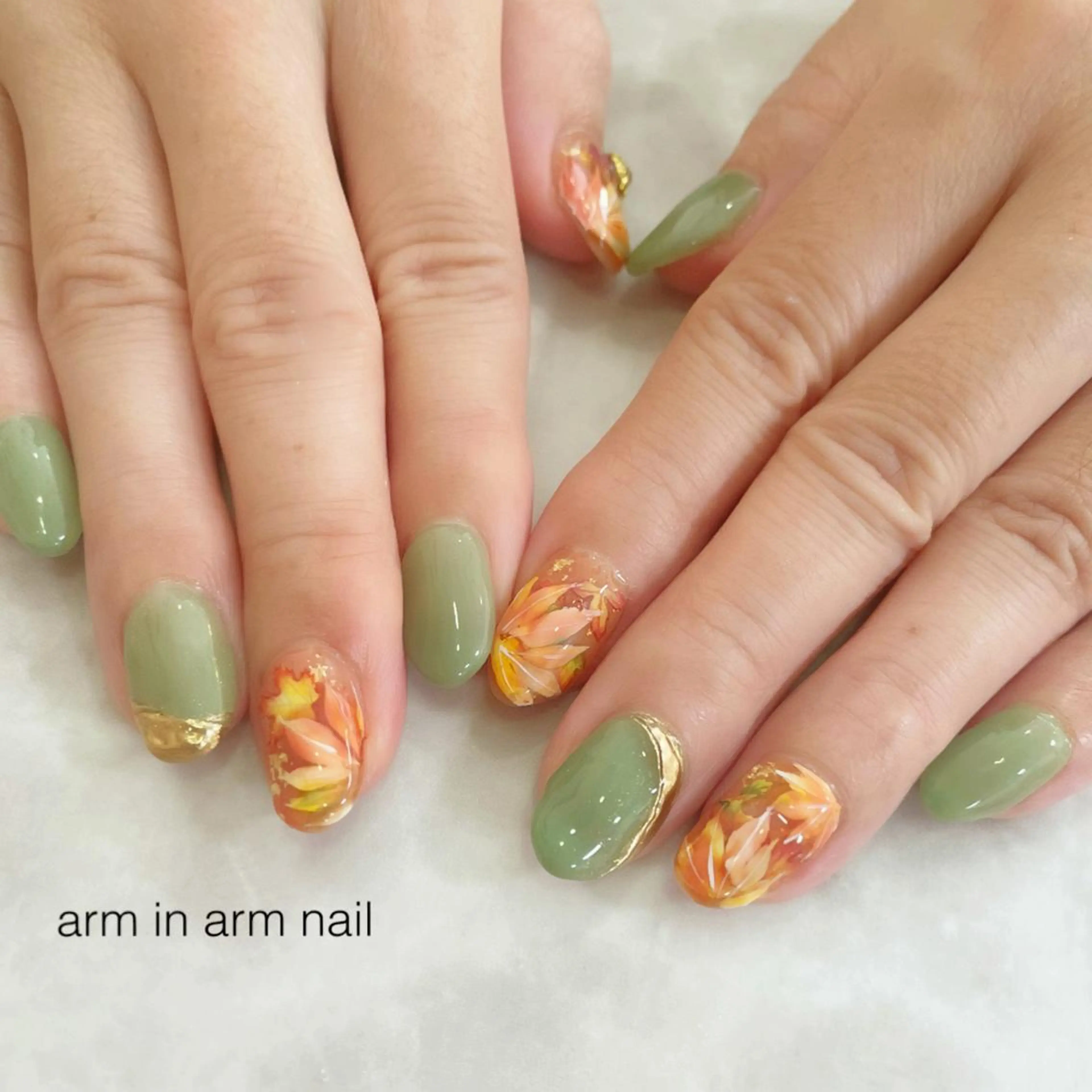 ネイル arm in arm ︎✿Yamamotoのマツエク・マツパデザイン