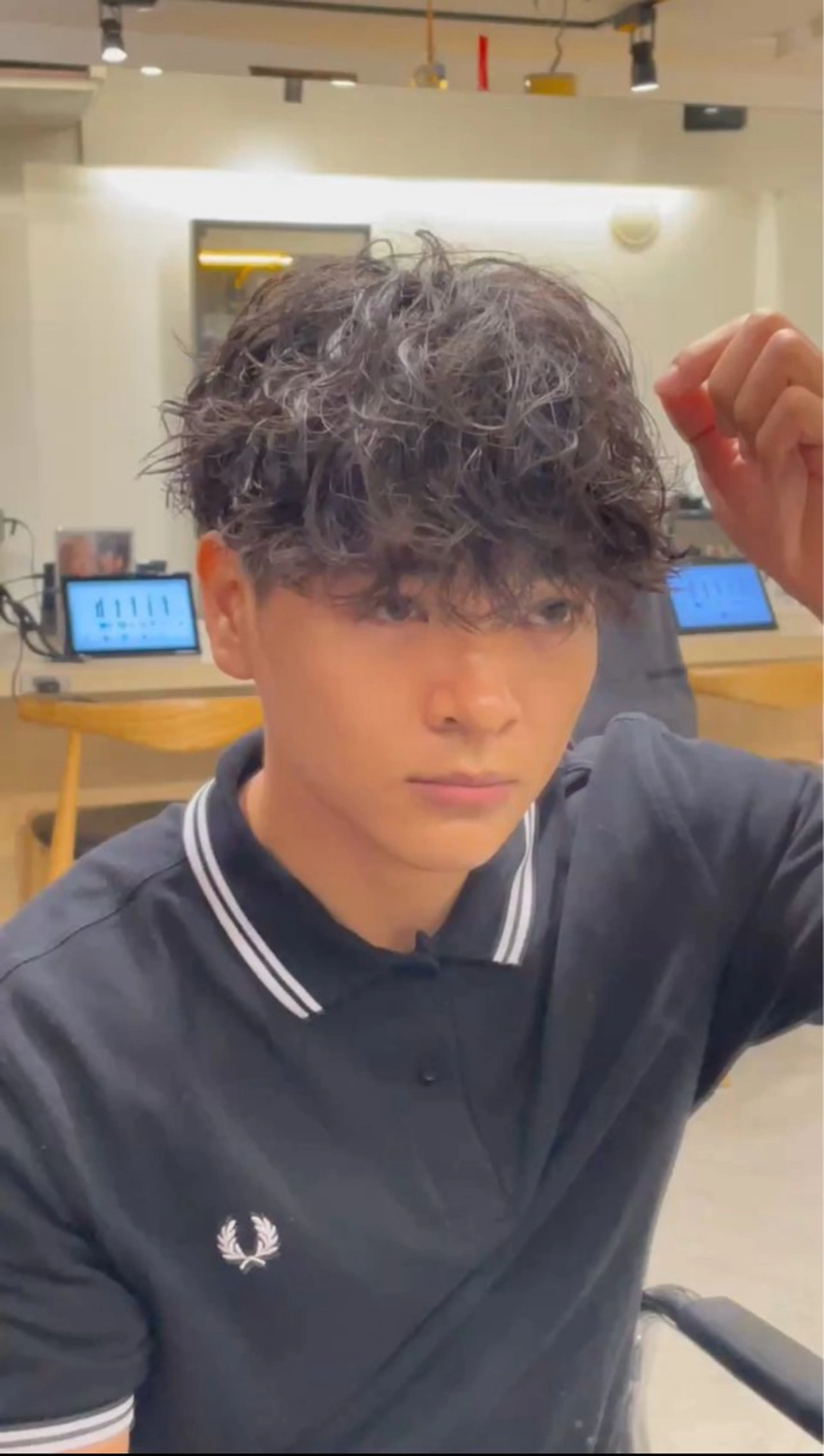 パーマ メンズ カット パーマ fifth 武正 琉生のヘアスタイル