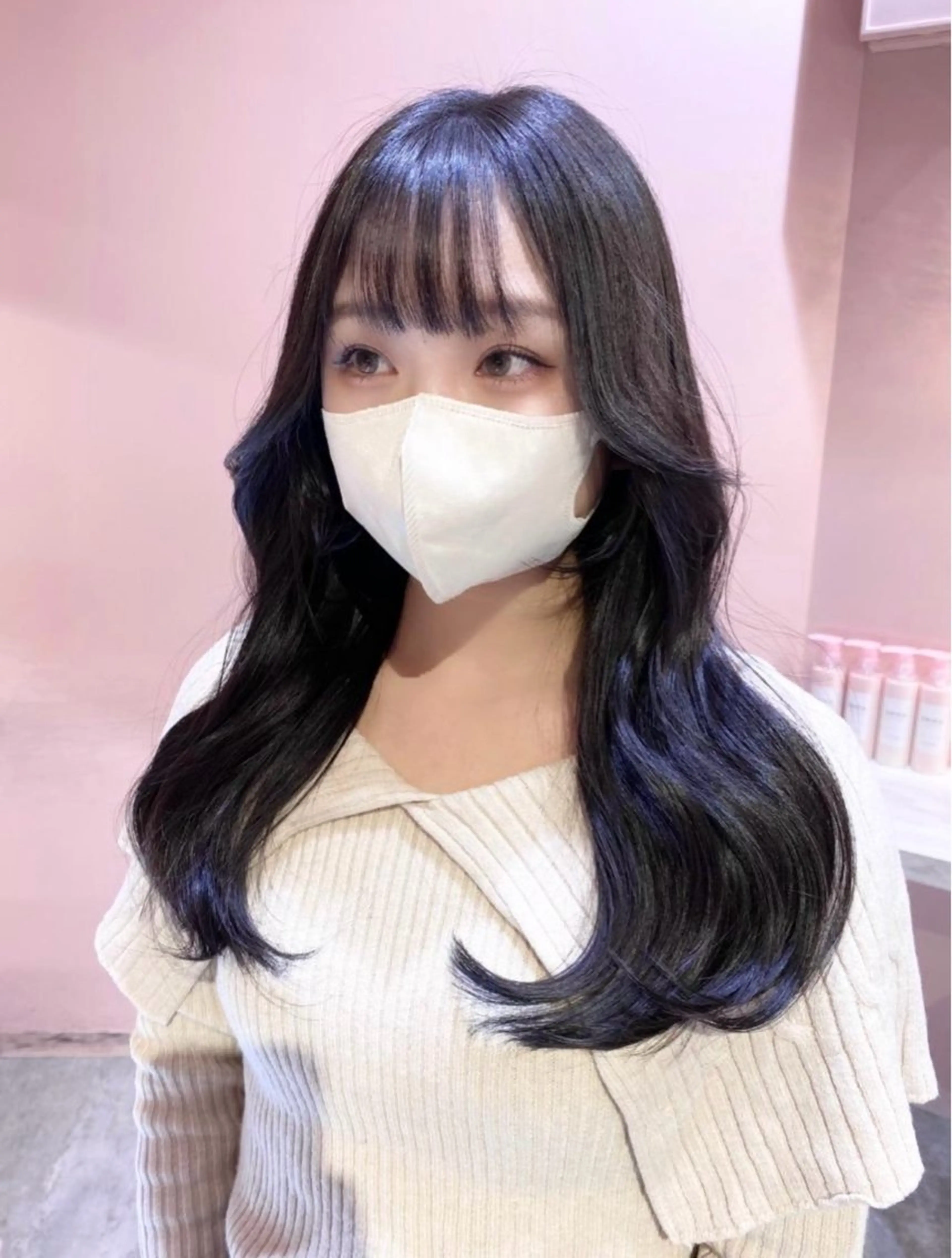 うる艶ブラックmenu🐈‍⬛🎀 ブランドカラー＋トリートメント付き🤍の写真