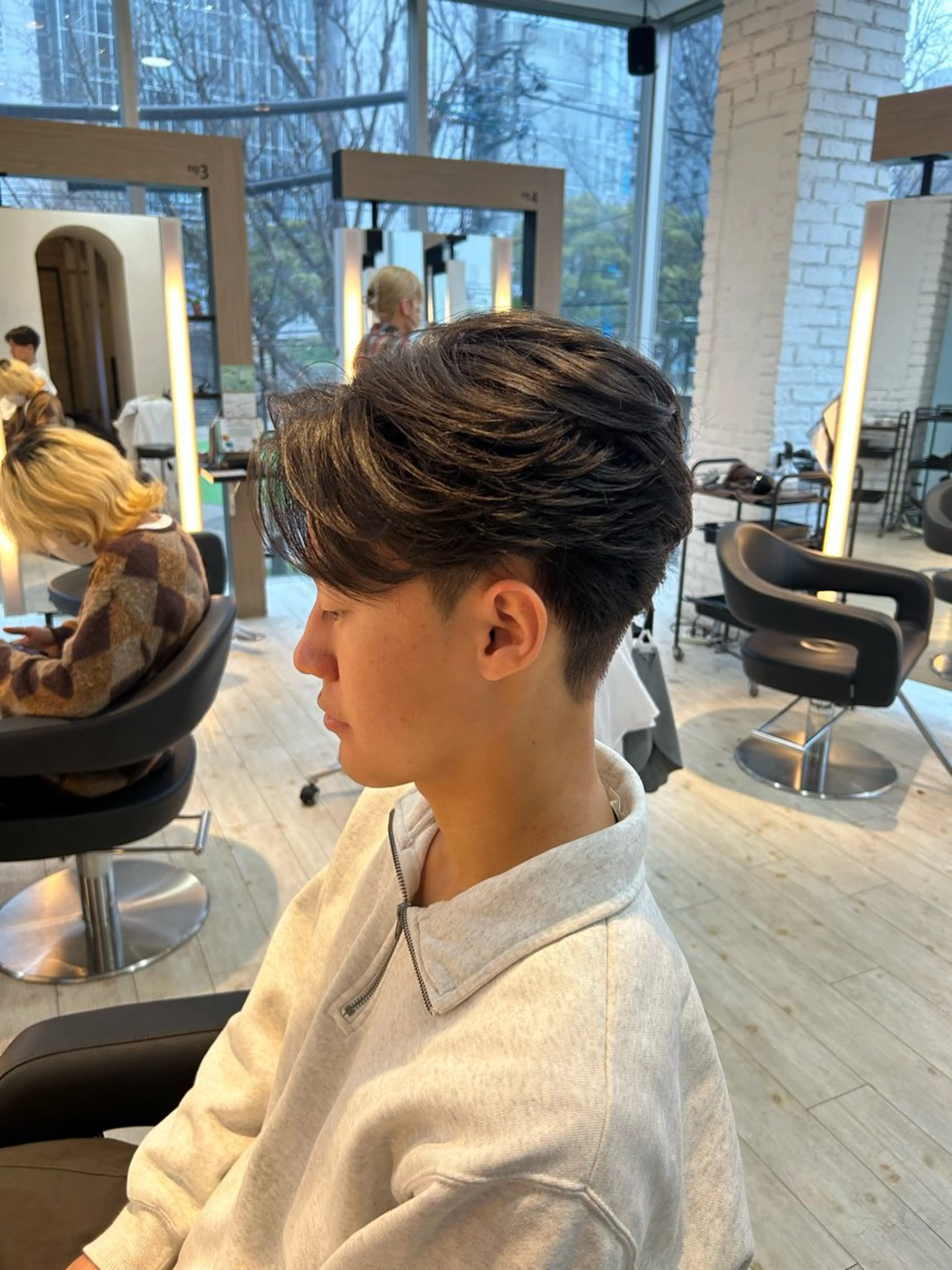 ショート メンズ センターパート PHENOMENON /韓国Y2K/keiのヘアスタイル