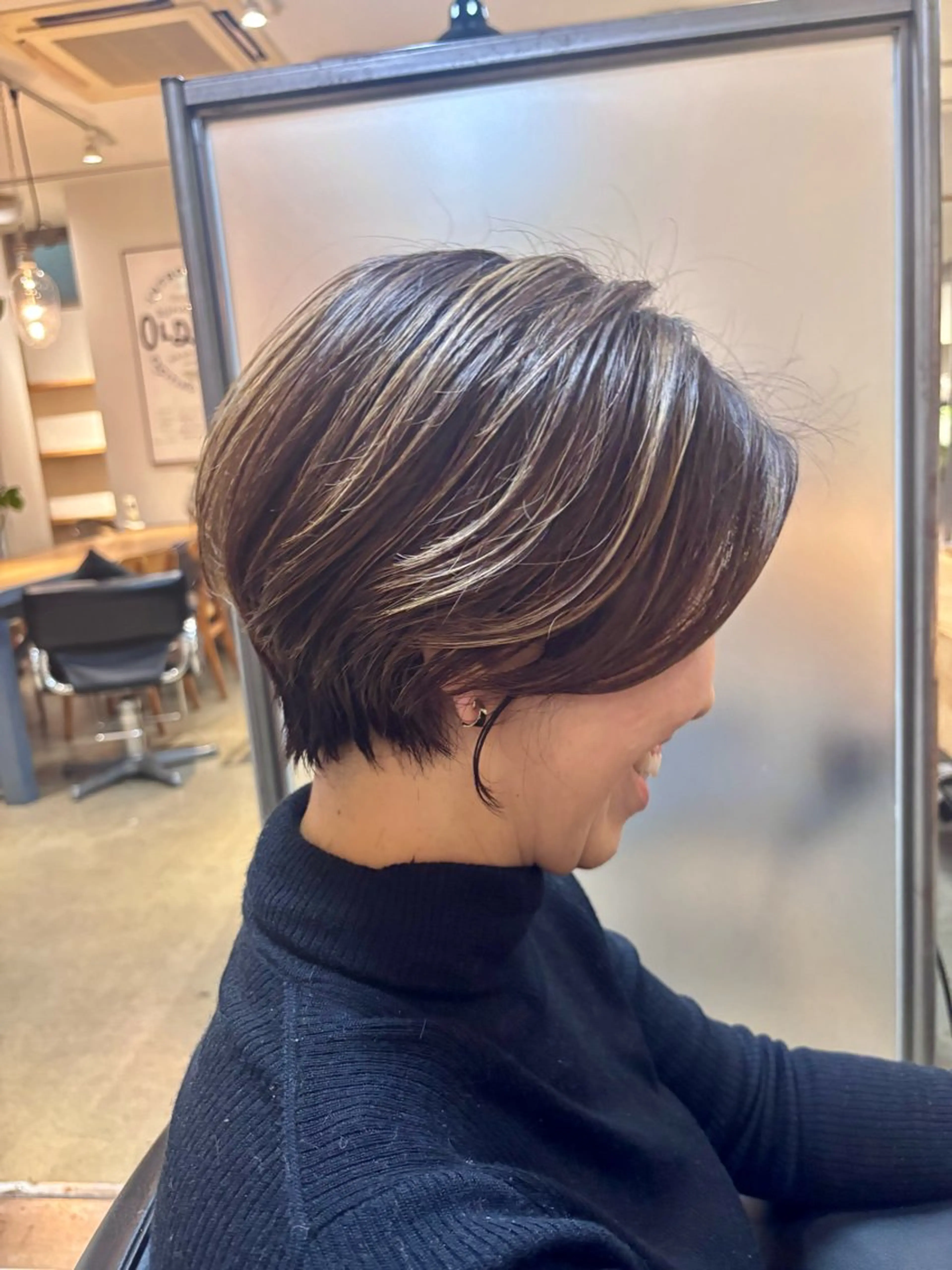 ショート カラー パーマ ヘアアレンジ メンズ メンズハイライト ハイライトカラー ハイライト ショートヘア カット ヘアカラー トリートメント ✨髪質改善/透明感✨ 西野　陽のヘアスタイル