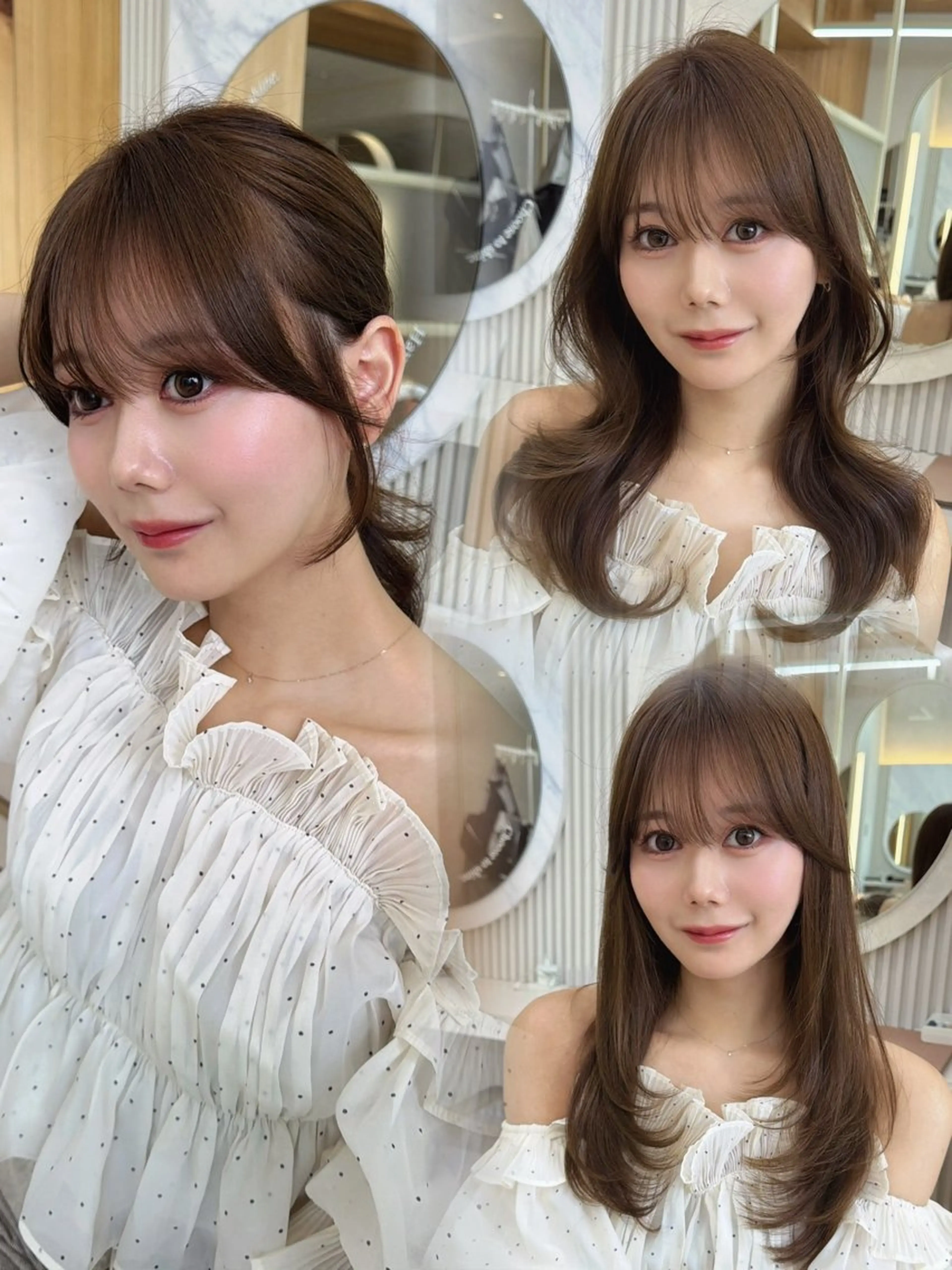 セミロング カット ヘアカラー トリートメント 顔周り/艶感カラー /レイヤー/TAKUのヘアスタイル