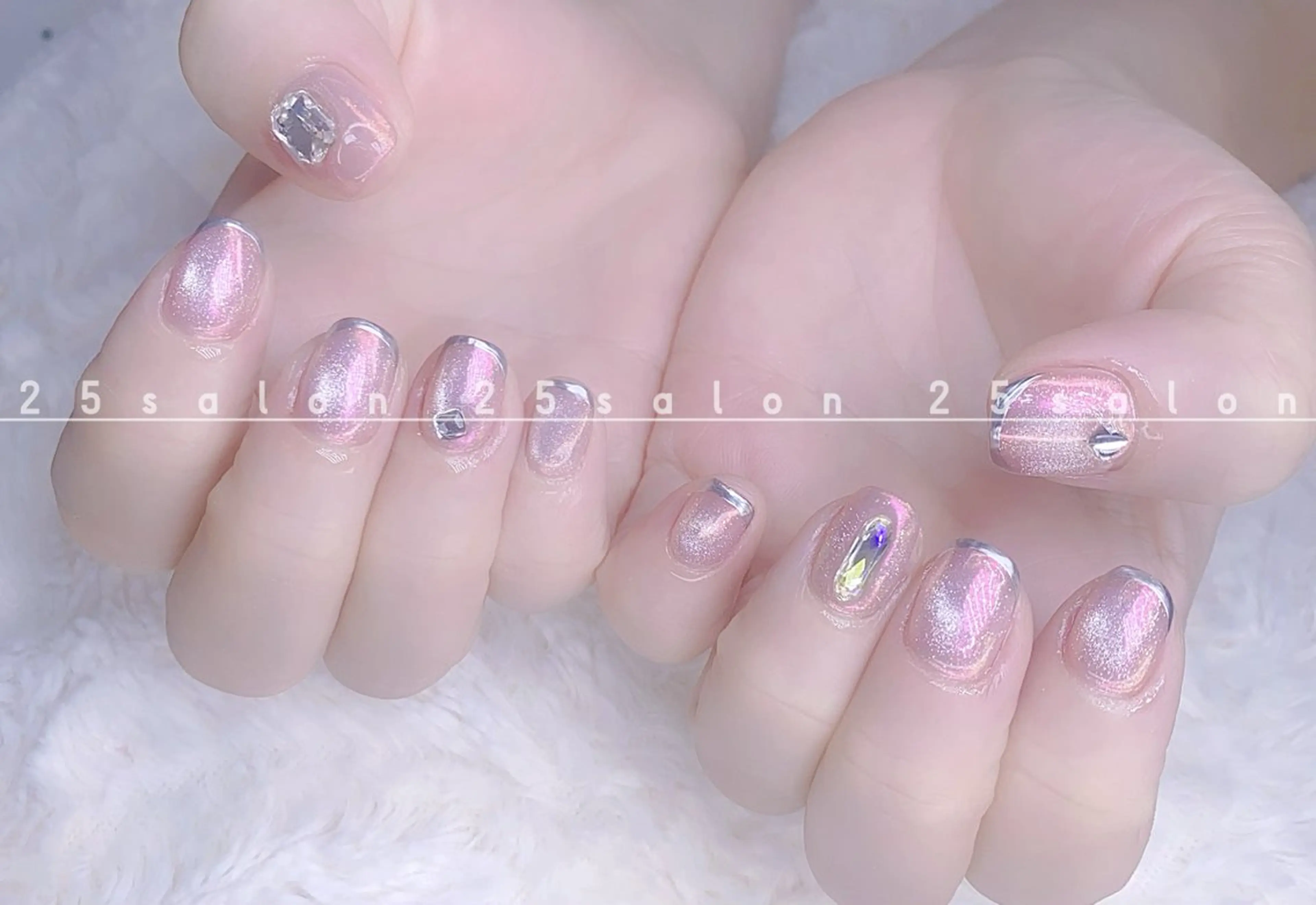 ネイル ジェルネイル 韓国ネイル ニュアンスネイル パラジェル ワンホンネイル 2 5のマツエク・マツパデザイン