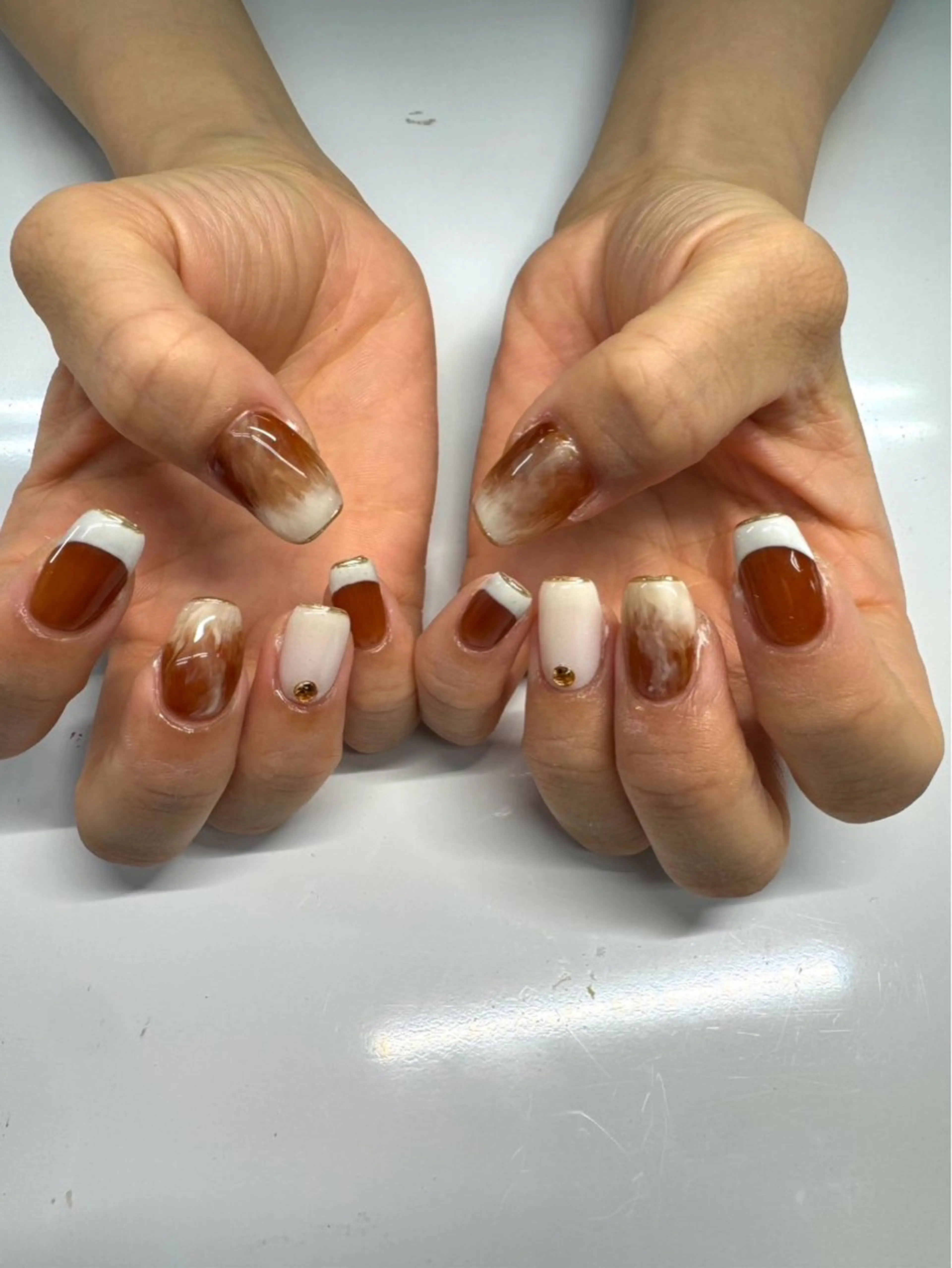ネイル アートネイル カジュアル 持ち込み ハンドネイル Van Nail Salonのネイルデザイン