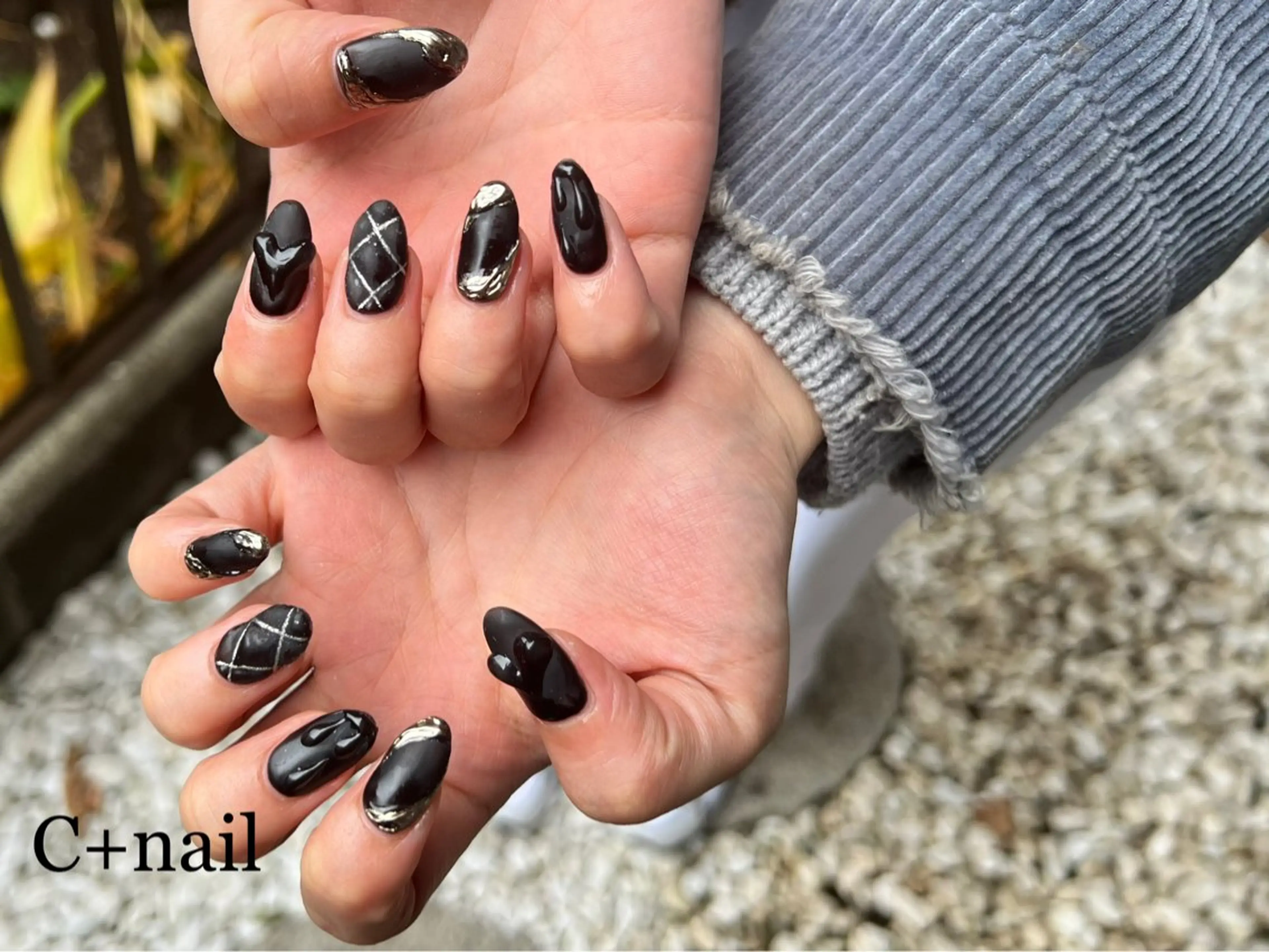 ネイル ハート マットネイル ハンドネイル ✴︎ C+nailのネイルデザイン
