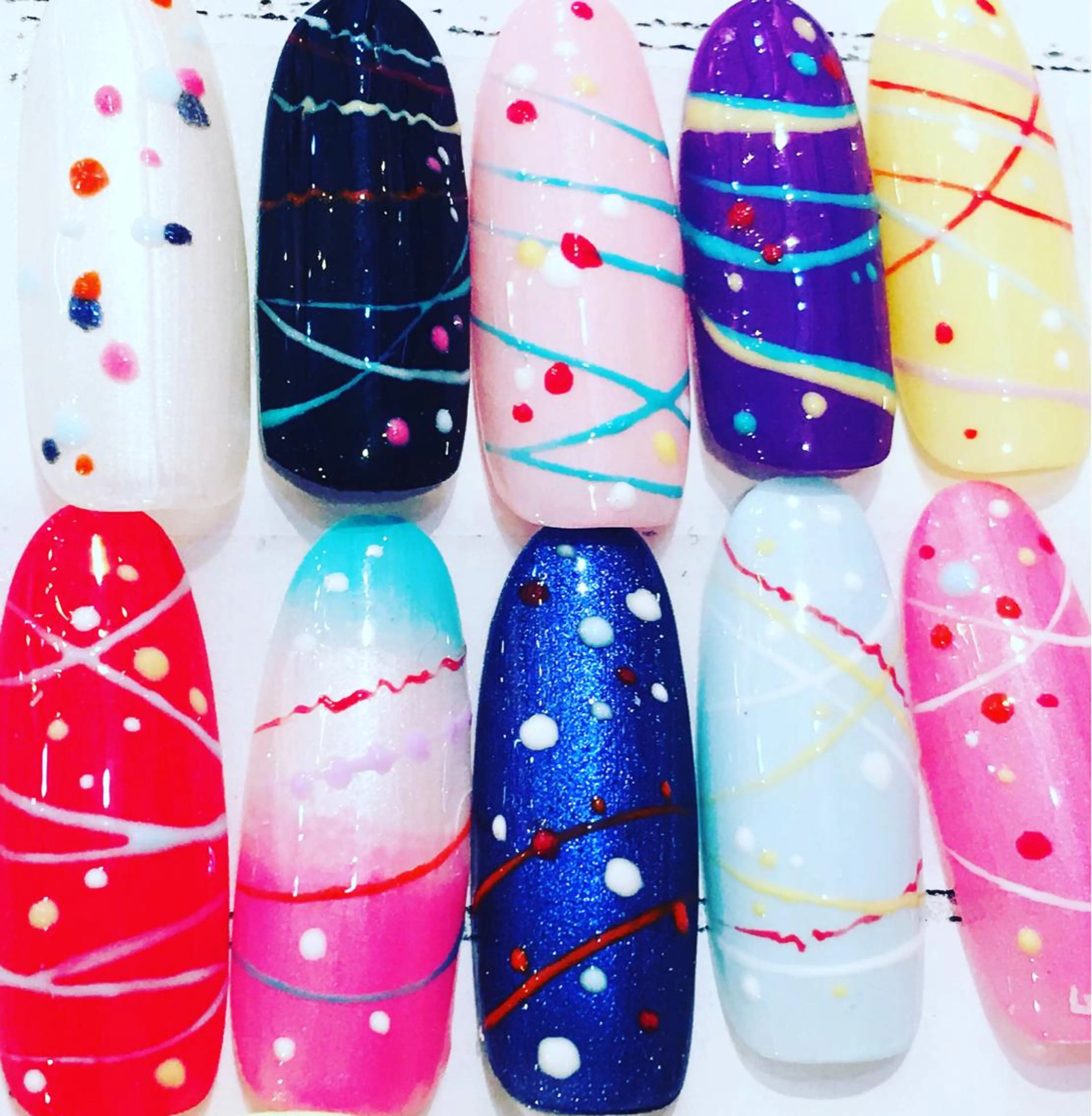 ミディアム カラー パーマ ヘアアレンジ メンズ キッズ ネイル マツエク・マツパ NAILSGOGO shibuyaのネイルデザイン