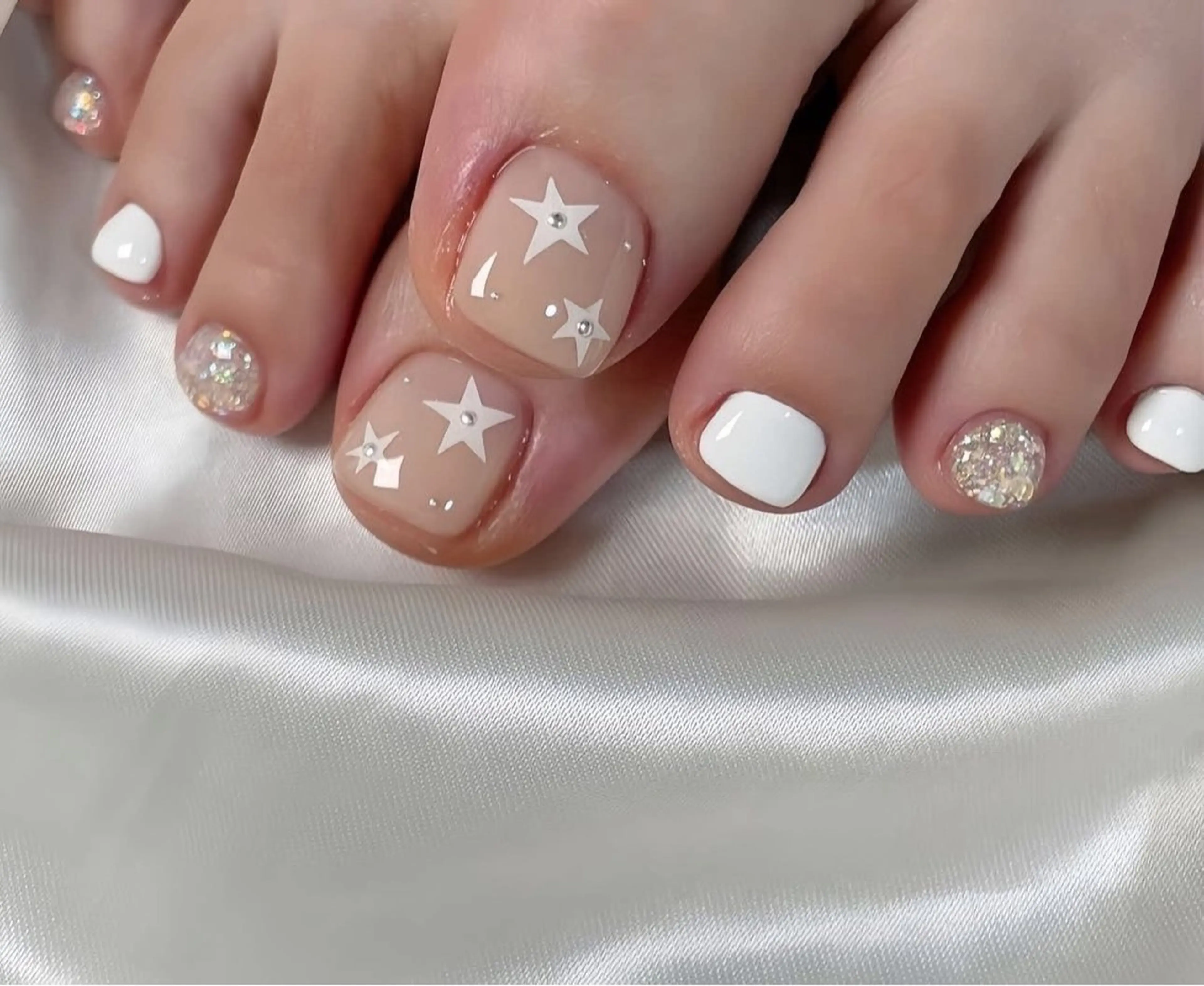 ネイル チークネイル フットネイル フレンチネイル グラデーション 韓国ネイル Yuki nail staffのネイルデザイン