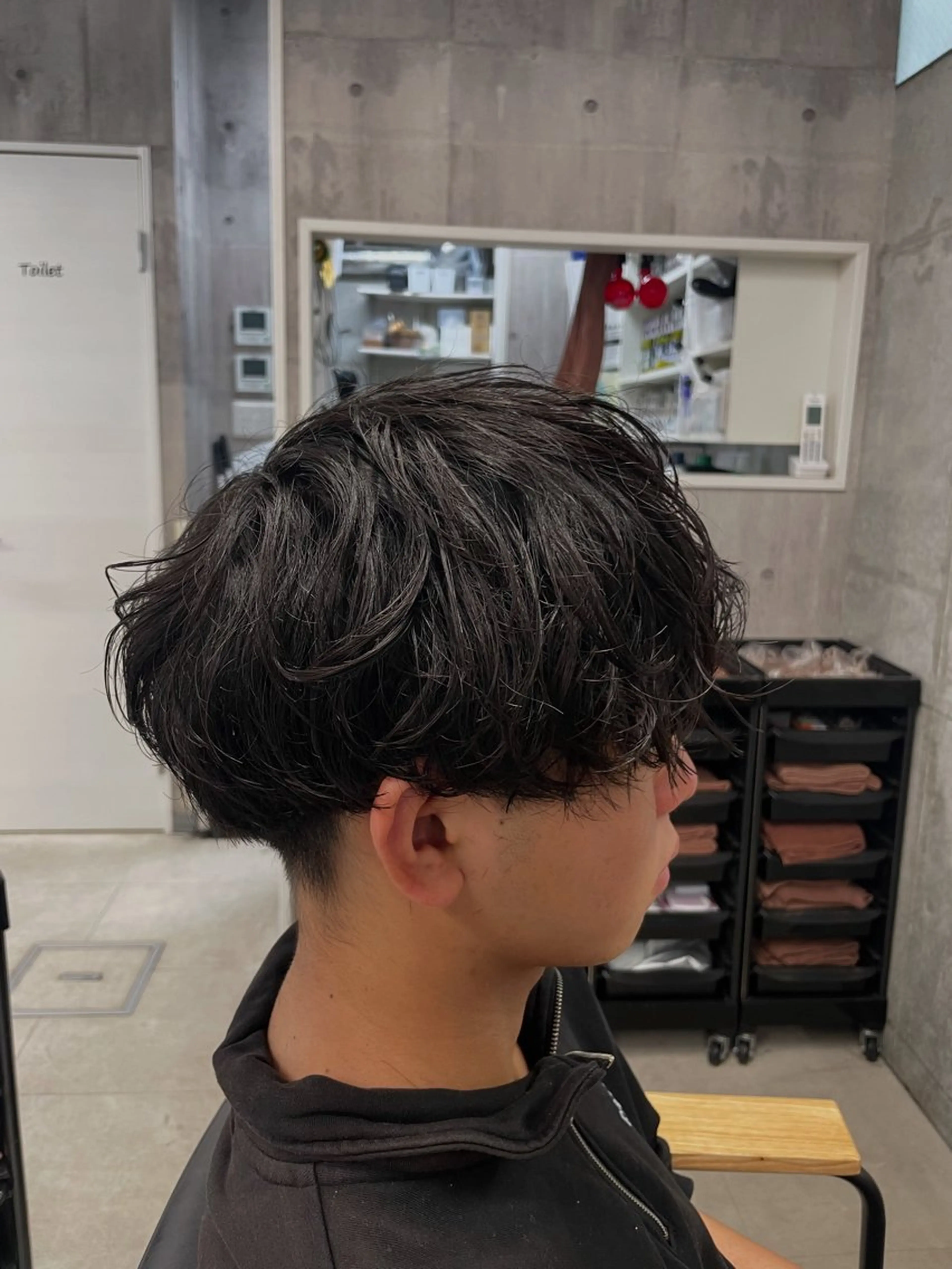 (平日限定‼️料金¥9350→¥0)メンズカットパーマモデルの写真