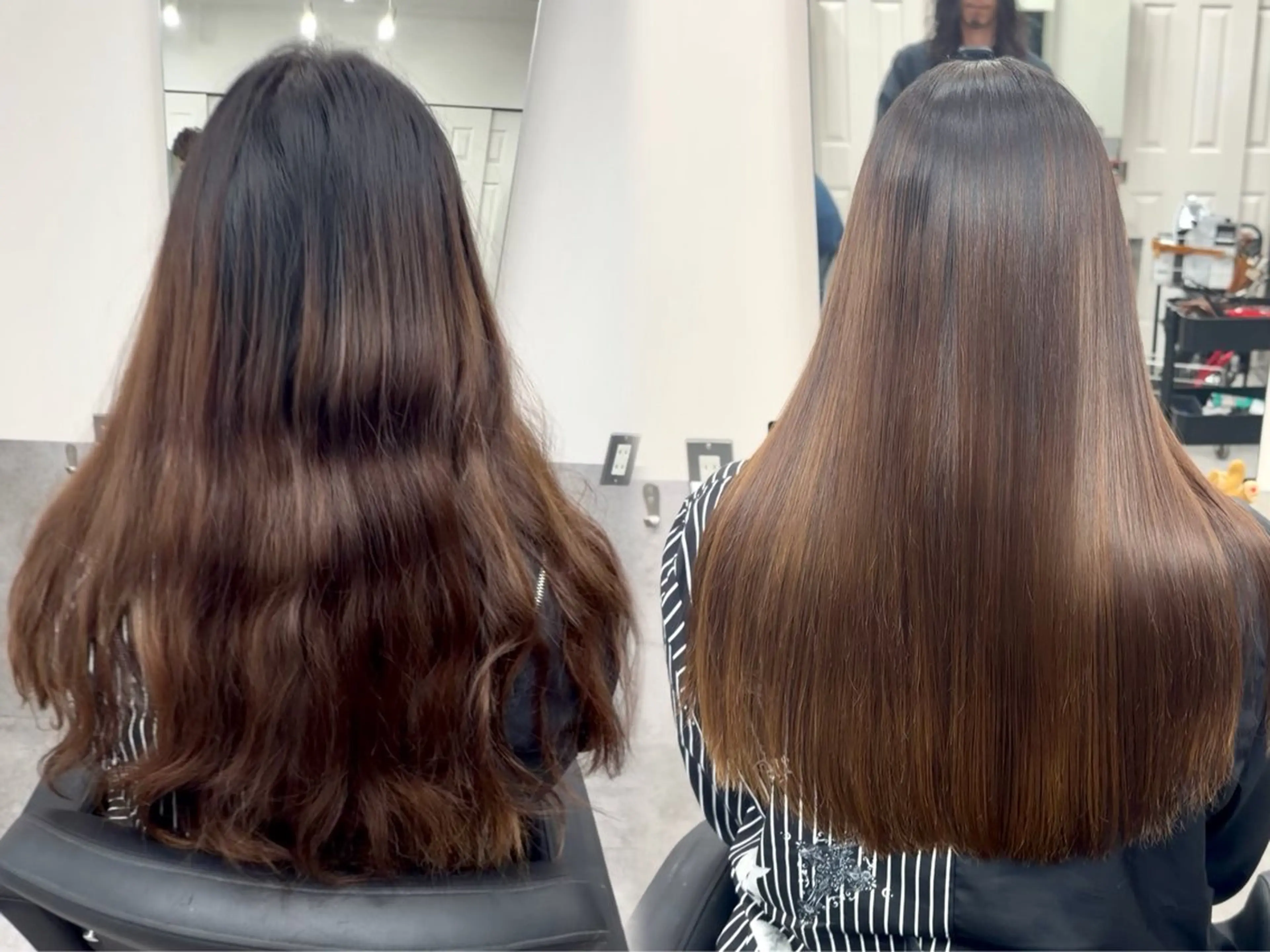 ロング カット 縮毛矯正 トリートメント 猿渡 竜司のヘアスタイル