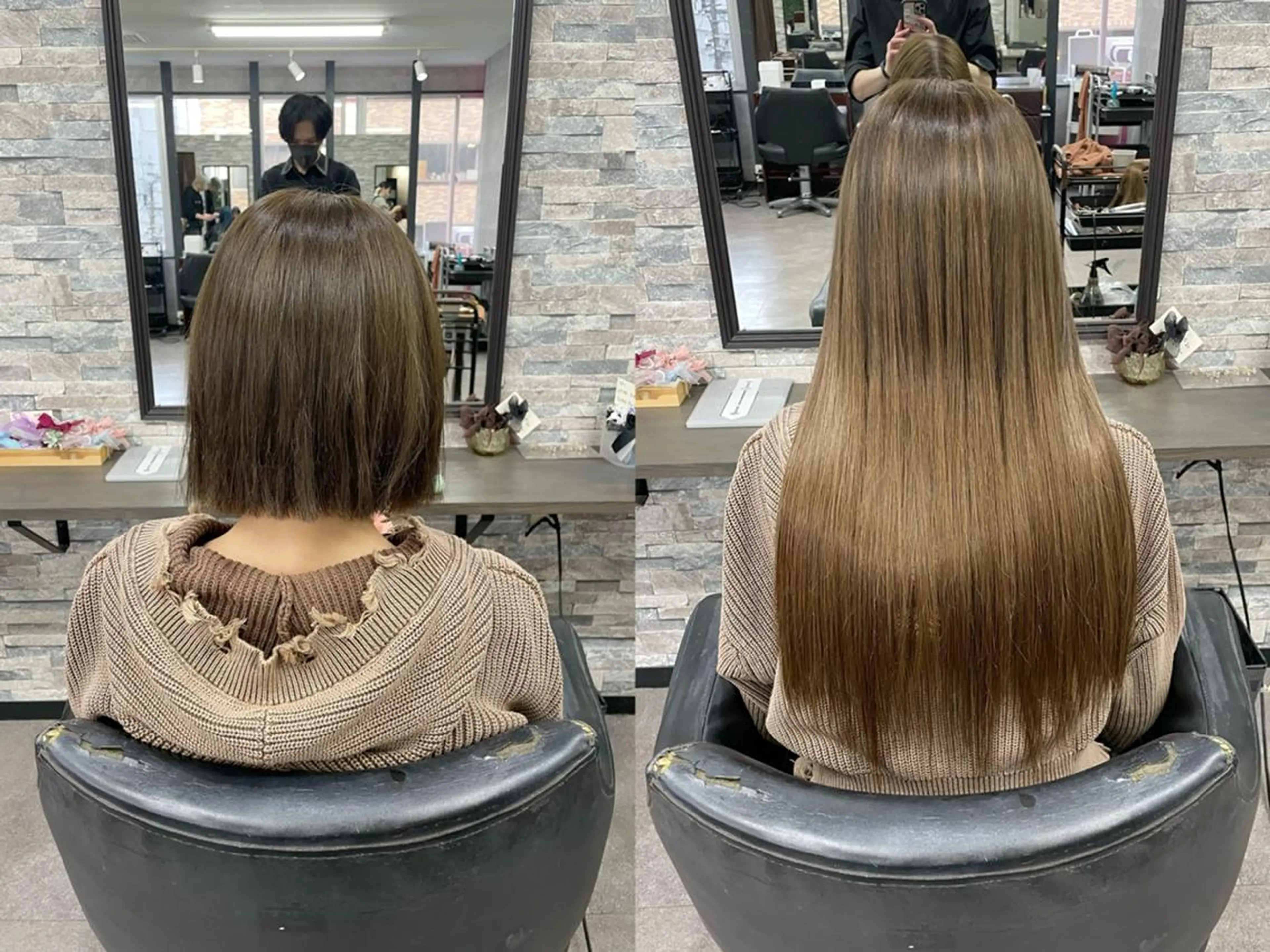 ロング エクステ 💎馴染むエクステ ×カラーTOMO💎のヘアスタイル