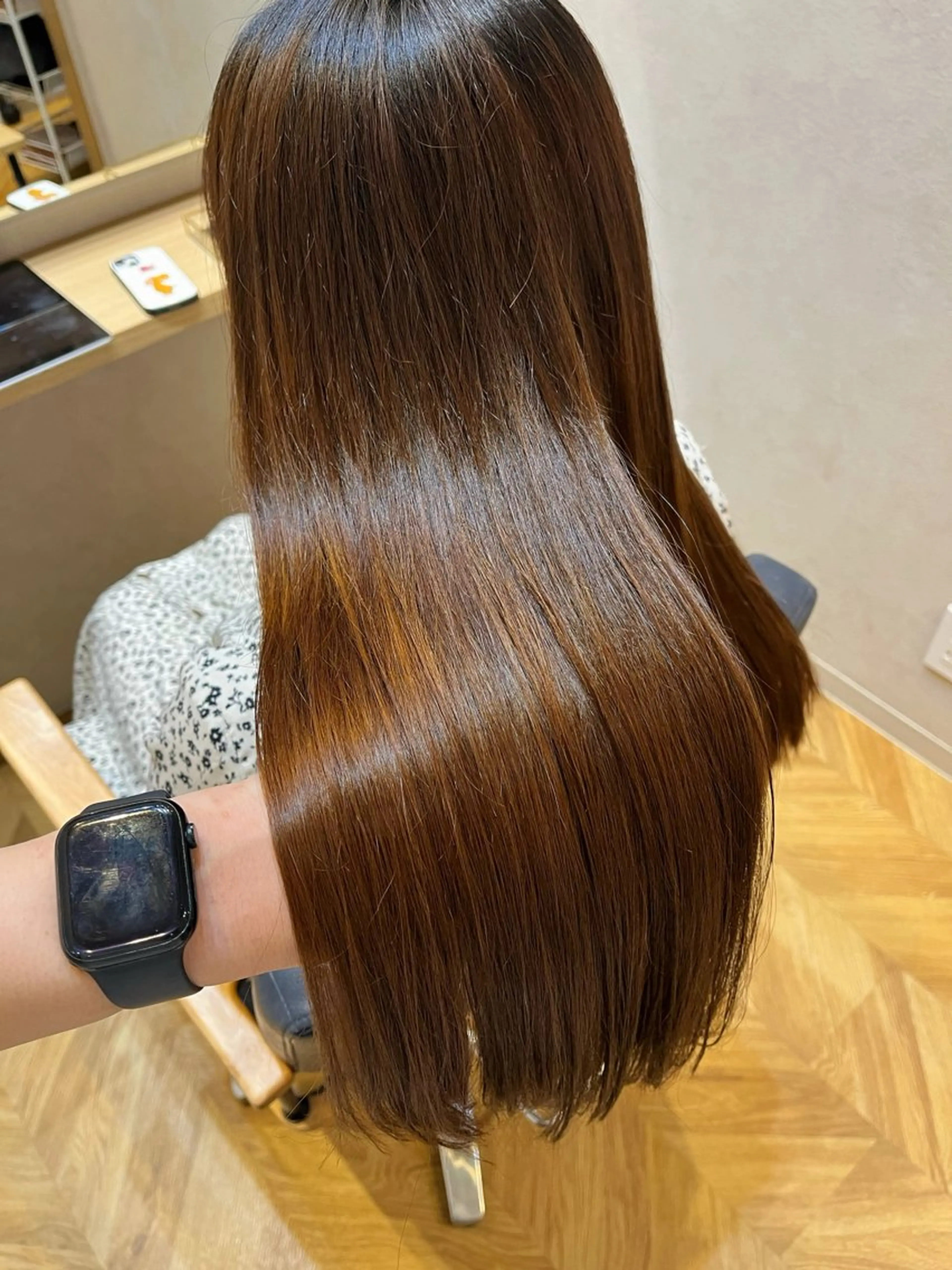 ロング 縮毛矯正 number大分/ 磯部栞里のヘアスタイル