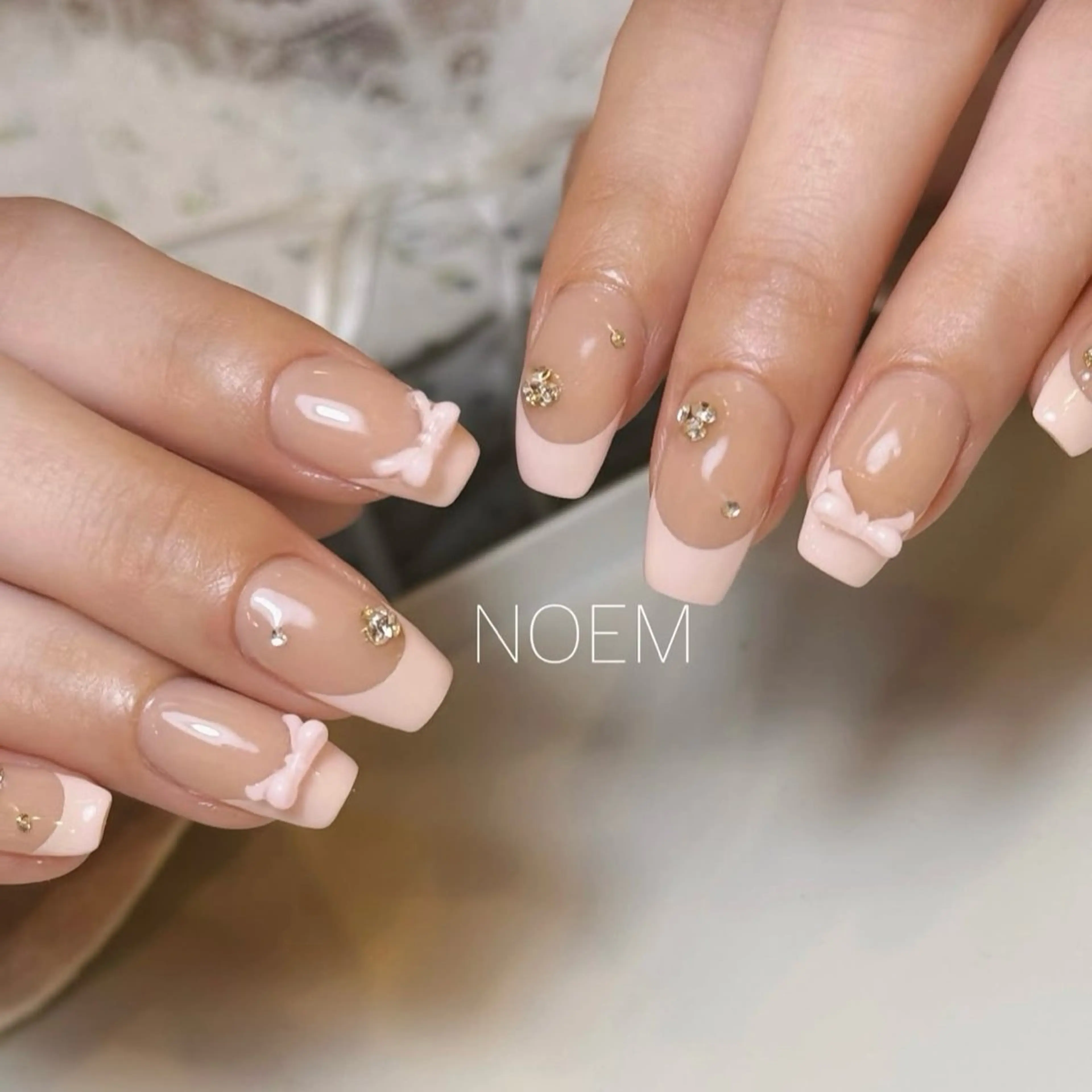 ネイル フレンチネイル ピンク YUKARI NOEMのネイルデザイン