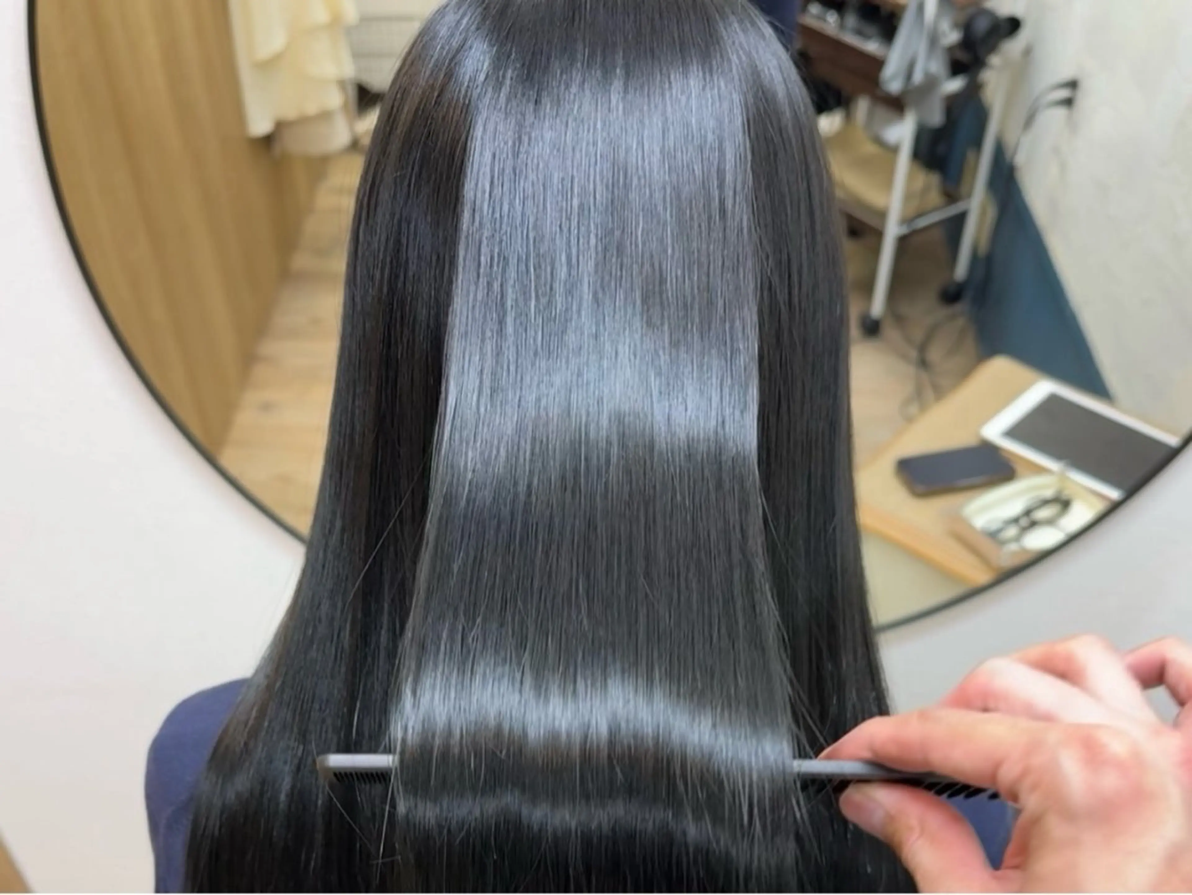 縮毛矯正の写真