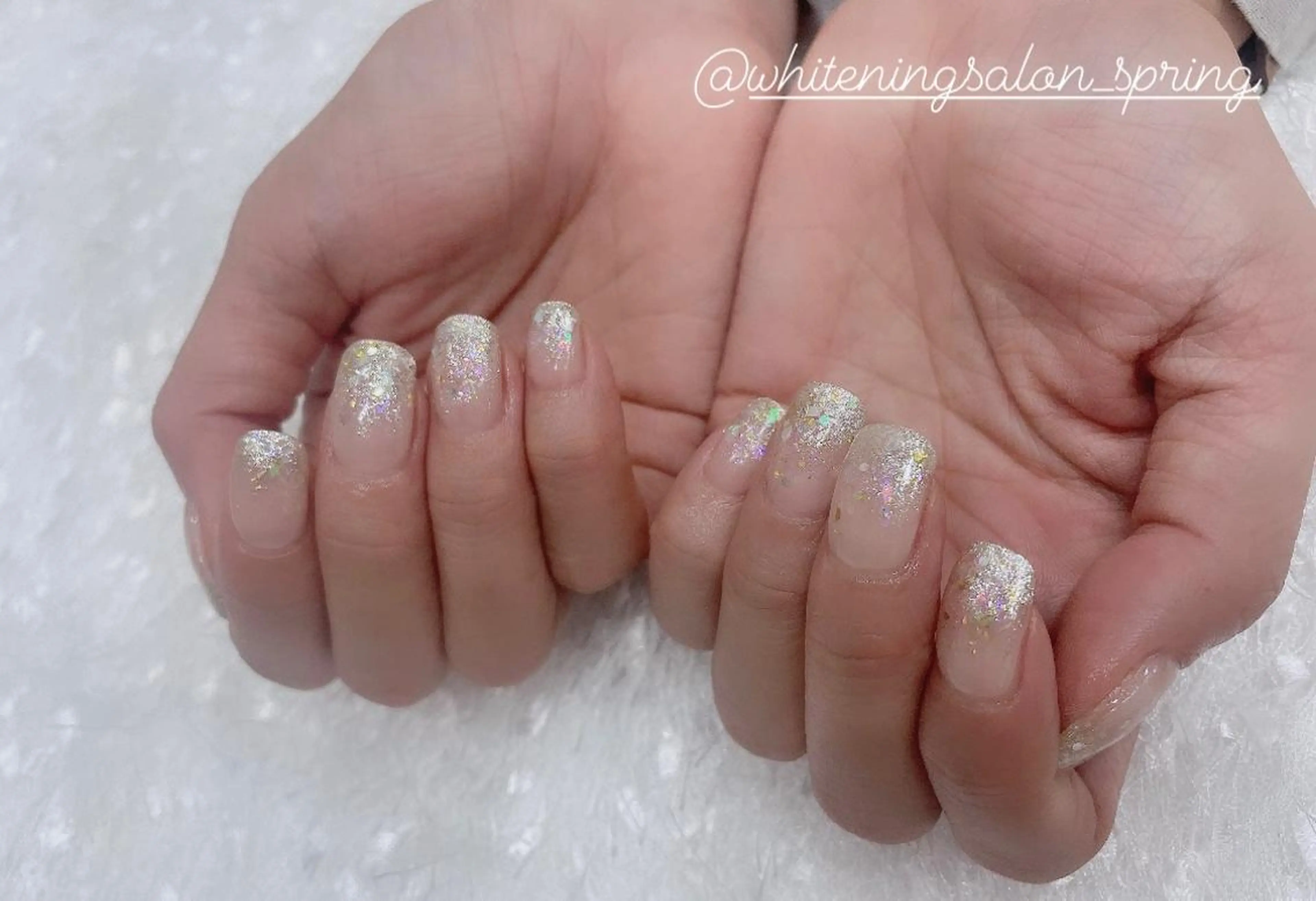 ネイル グラデーション ラメ(グリッター) ラメグラデーション Nakao Hitomiのネイルデザイン