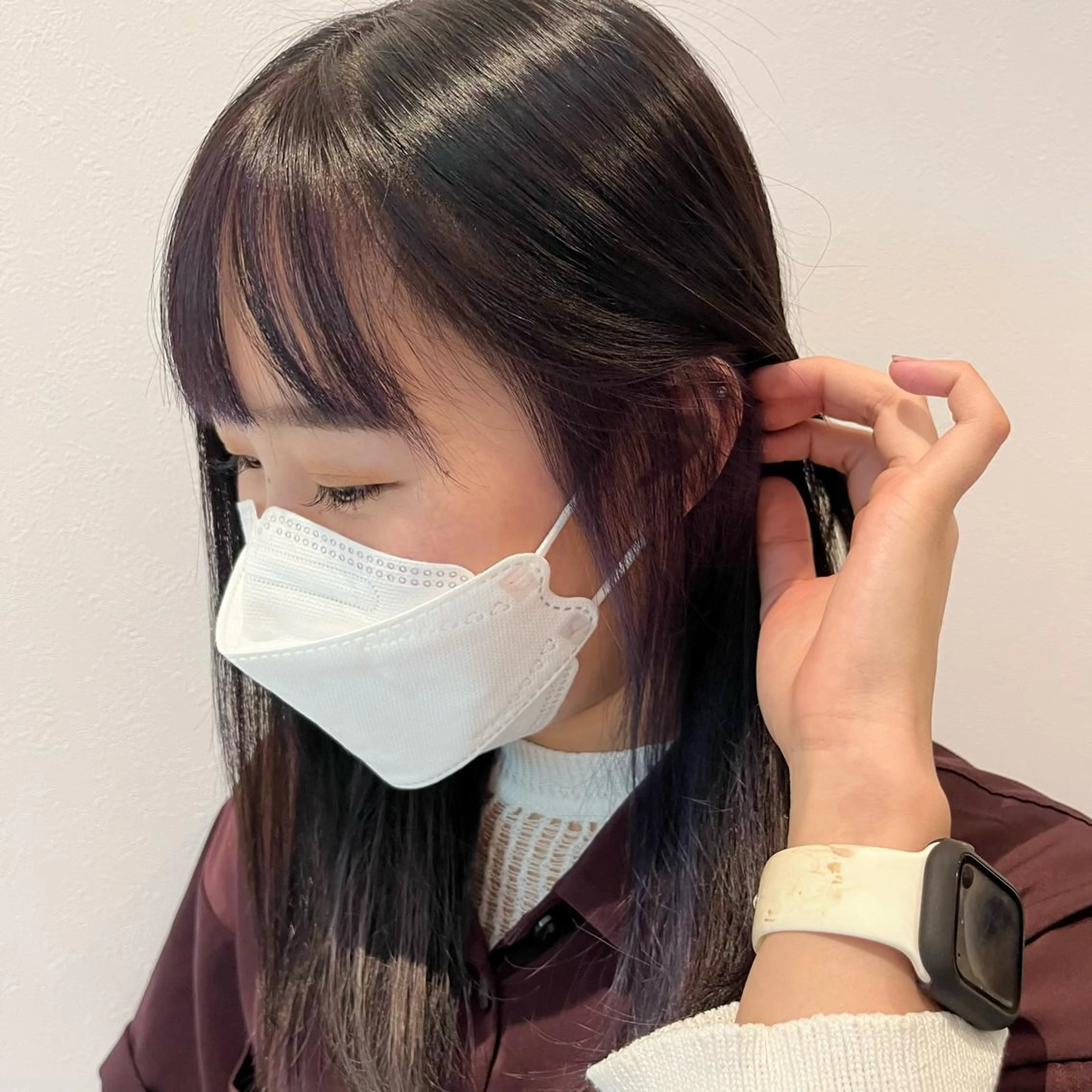 ロング カラー パープルカラー hair S.coeur emu所属・黒木 日那のヘアスタイル