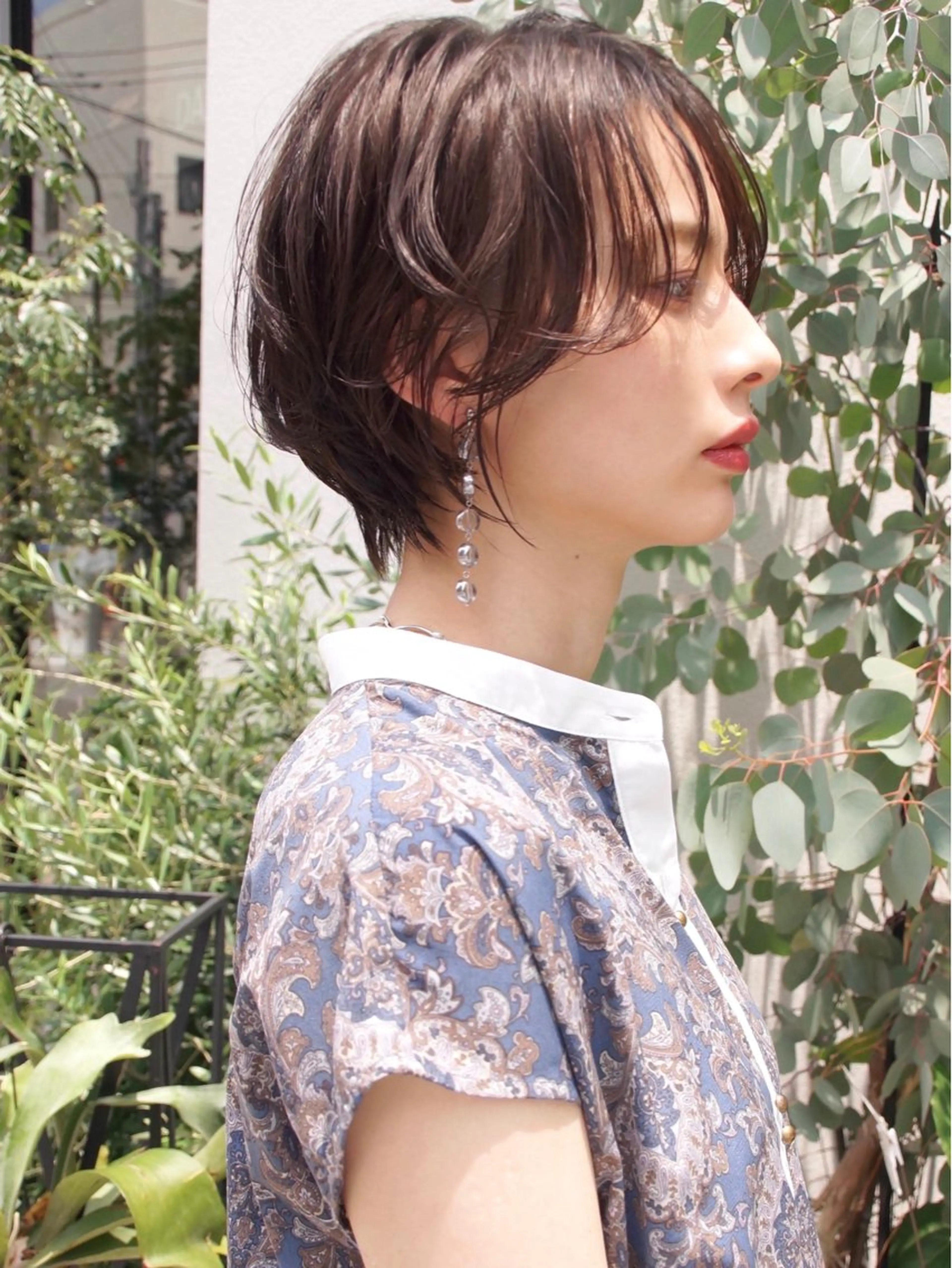 ショート カット ヘアカラー トリートメント hoNua. 栄/透明感カラーのヘアスタイル