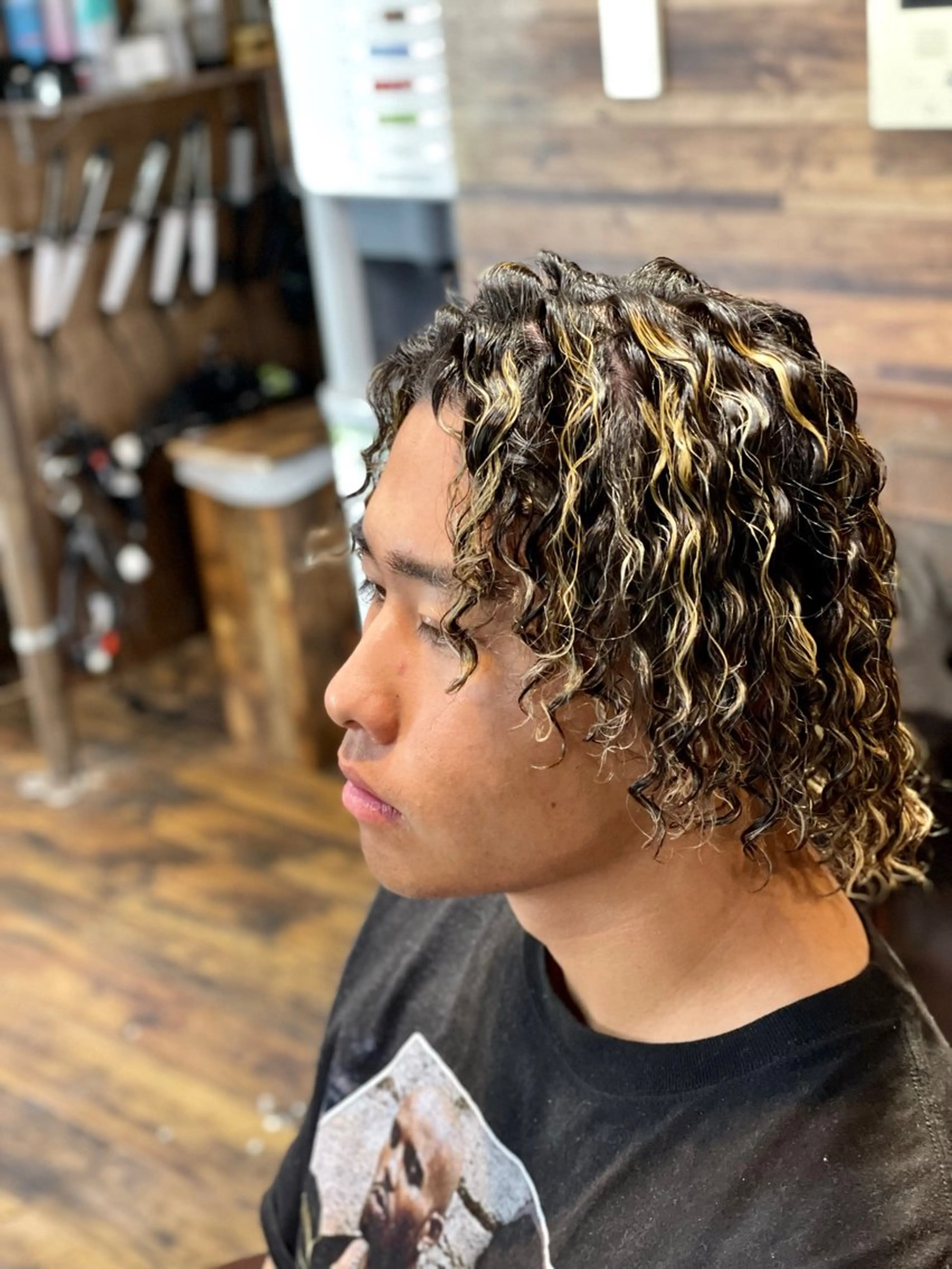 ショート パーマ メンズ パーマ ツイスパ/Wカラー ✨RYUのヘアスタイル