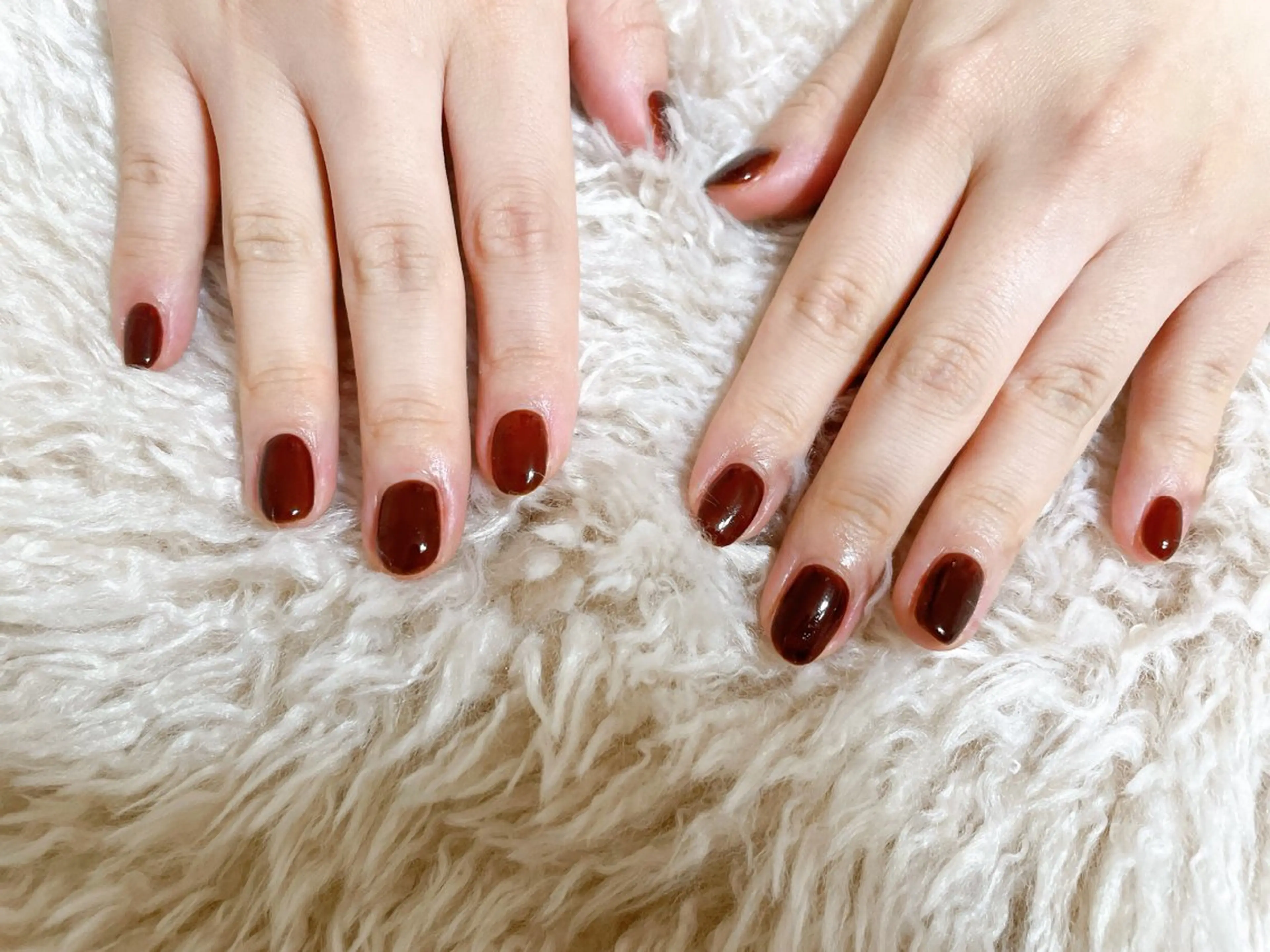 ネイル ジェルネイル 韓国ネイル ワンカラーネイル パラジェル kikinail 溝の口のネイルデザイン