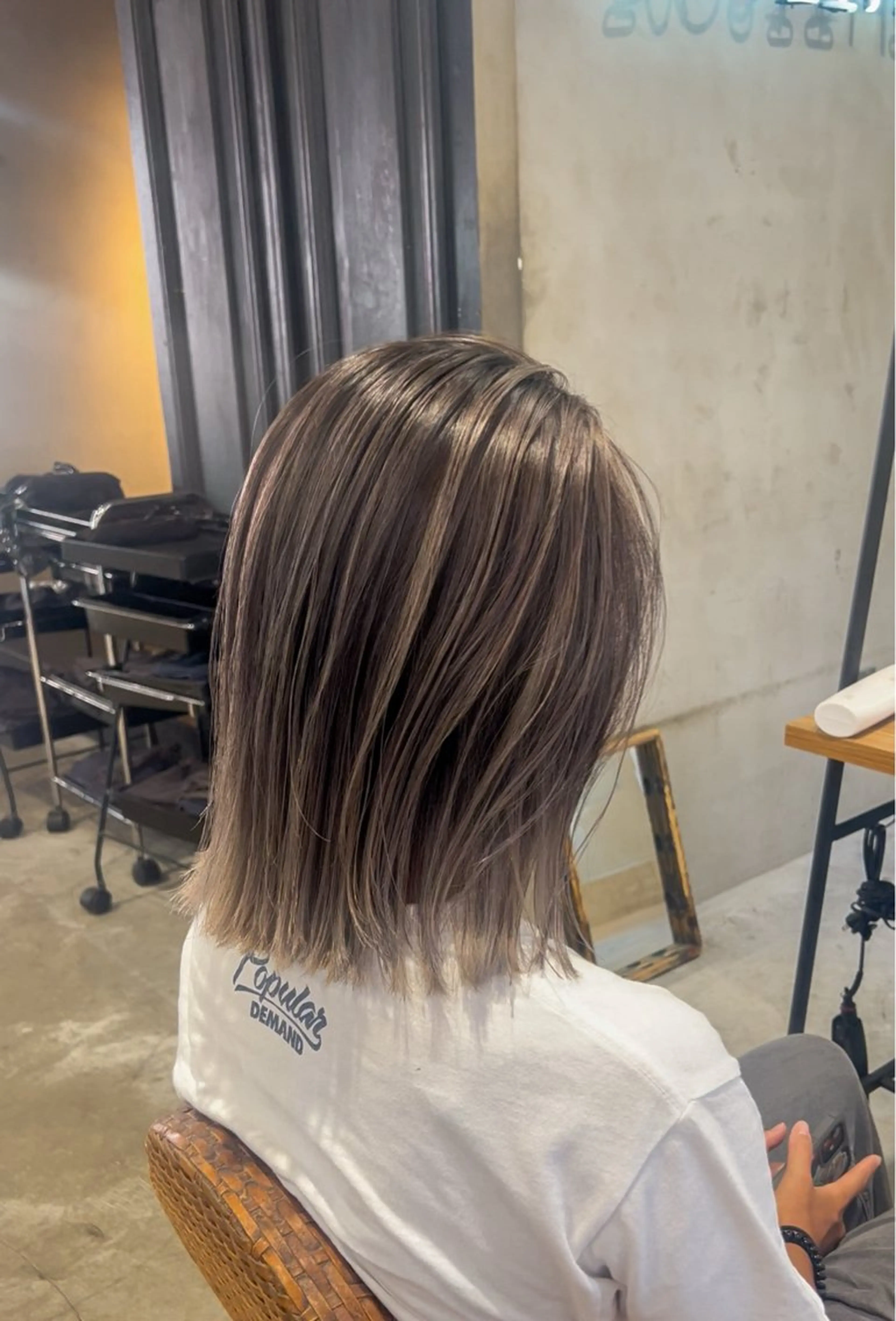 ミディアム カラー カット ヘアカラー トリートメント 海外デザイン🇺🇸 石渡諒太のヘアスタイル