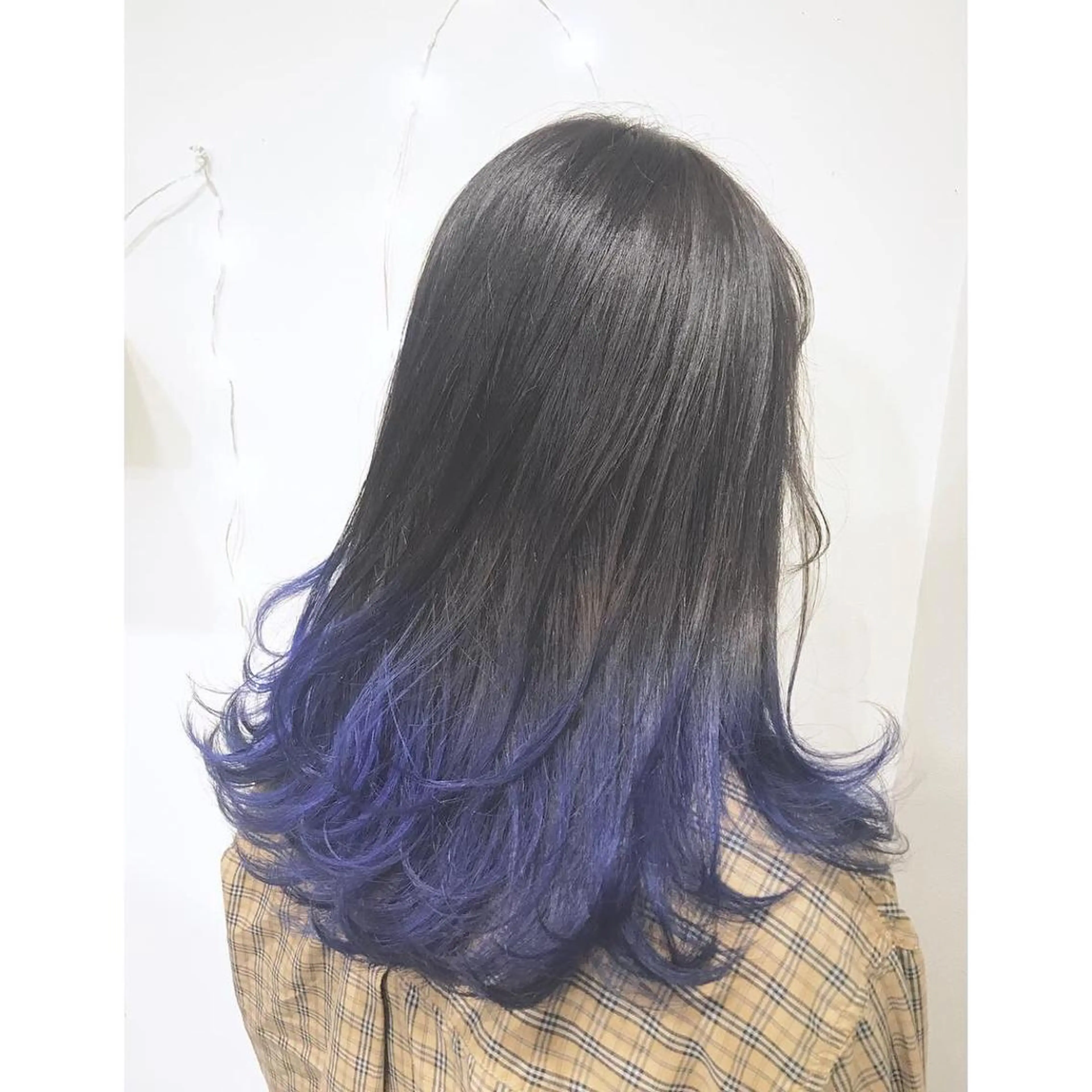 ロング カラー ブルーカラー グラデーションカラー 似合わせ提案サラ艶♡ 彩華のヘアスタイル