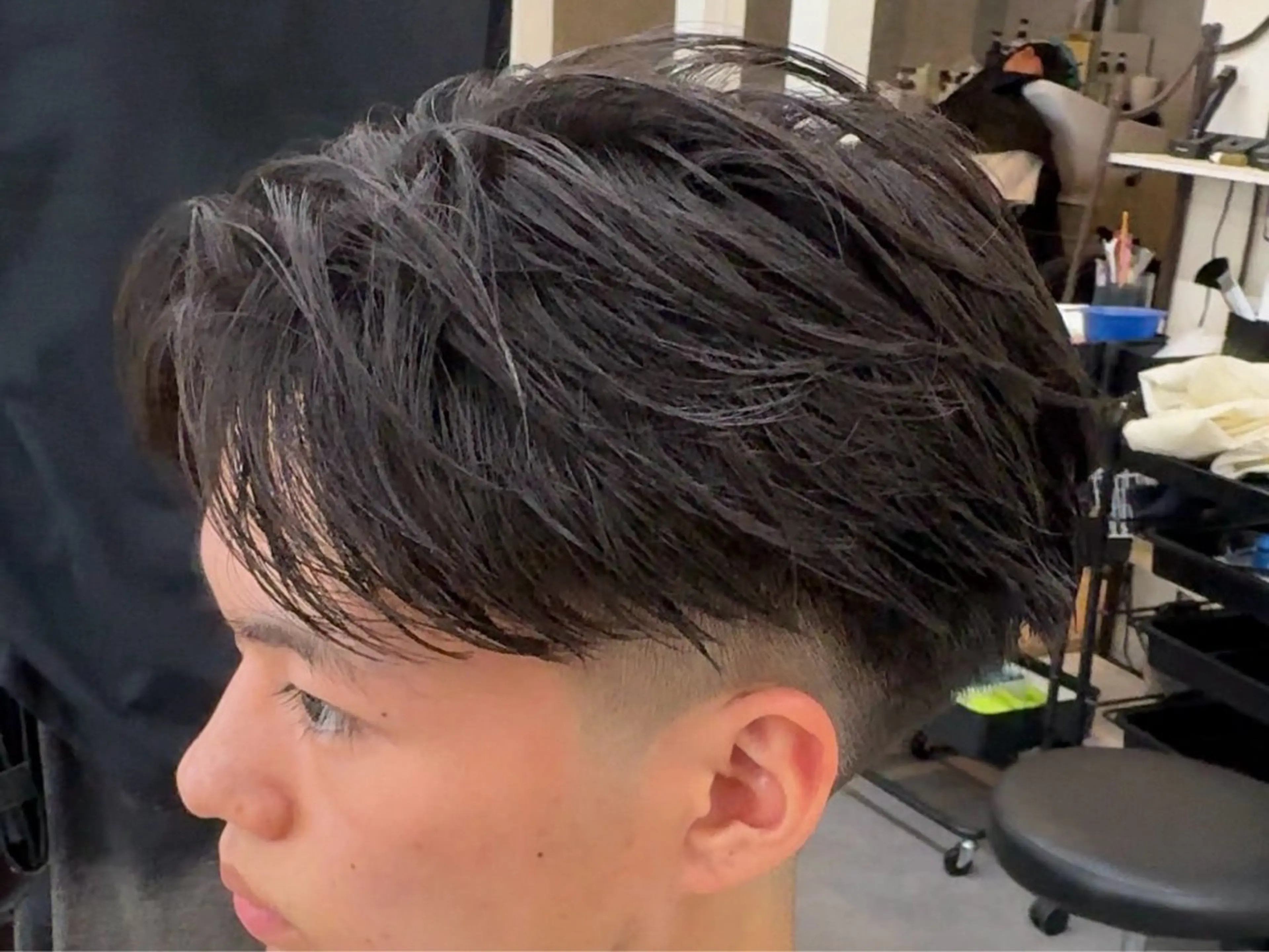 メンズ カット パーマ パーマ／京都駅 ／メンズ/藤井　翔のヘアスタイル