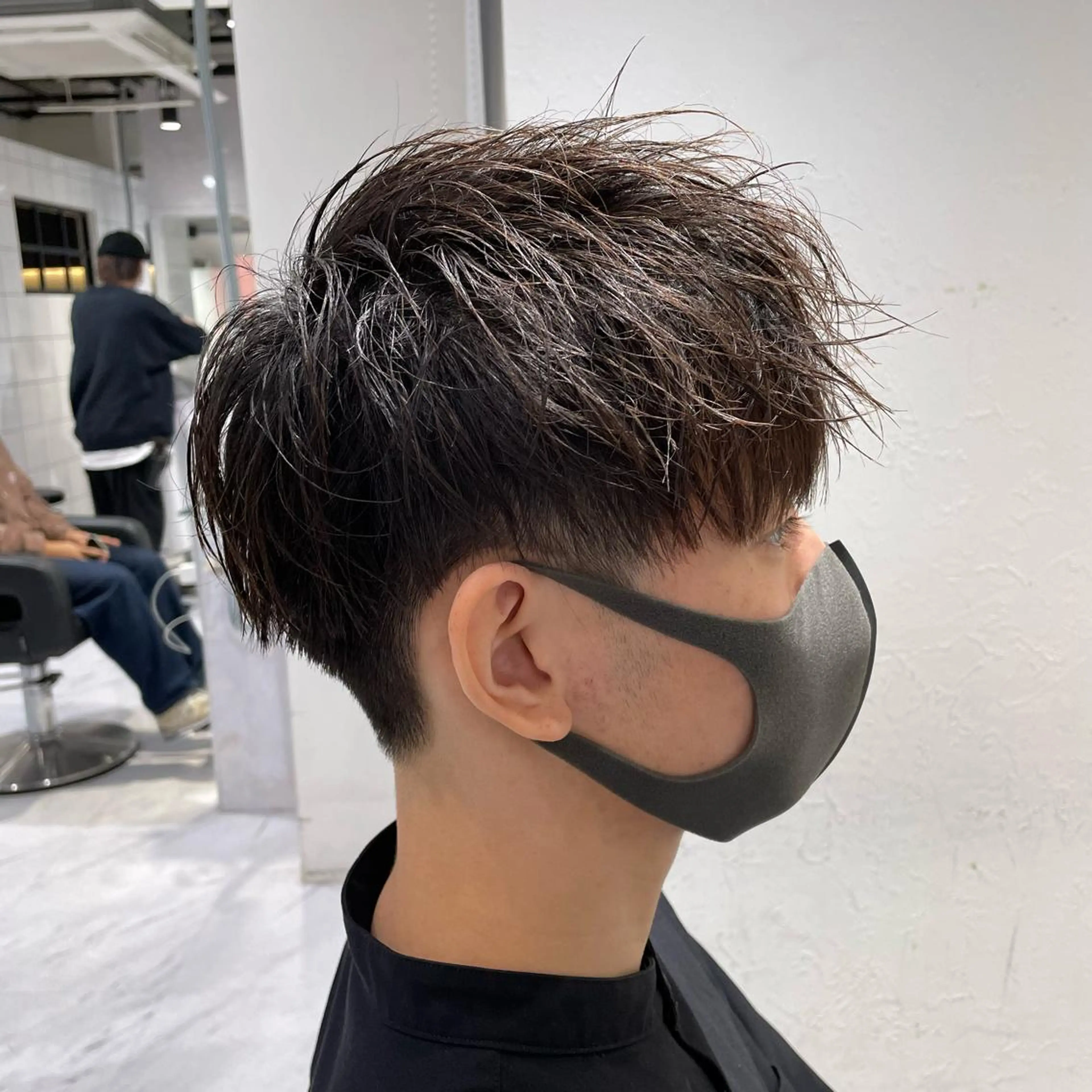 ショート ヘアアレンジ メンズ 艶カラー の達人のヘアスタイル