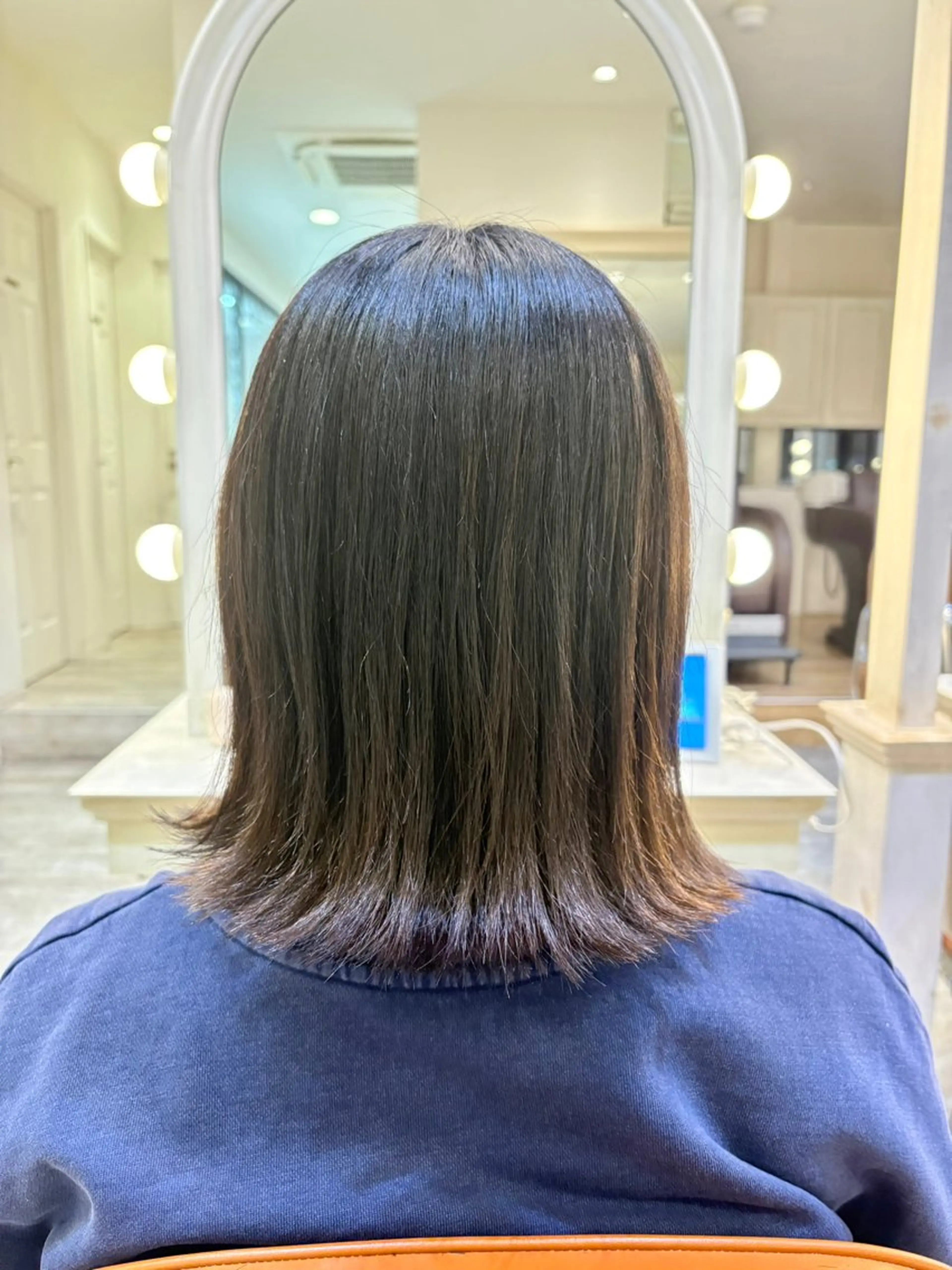 ミディアム カット ボブ職人/ボブ縮毛/ メンズバレイヤージュのヘアスタイル