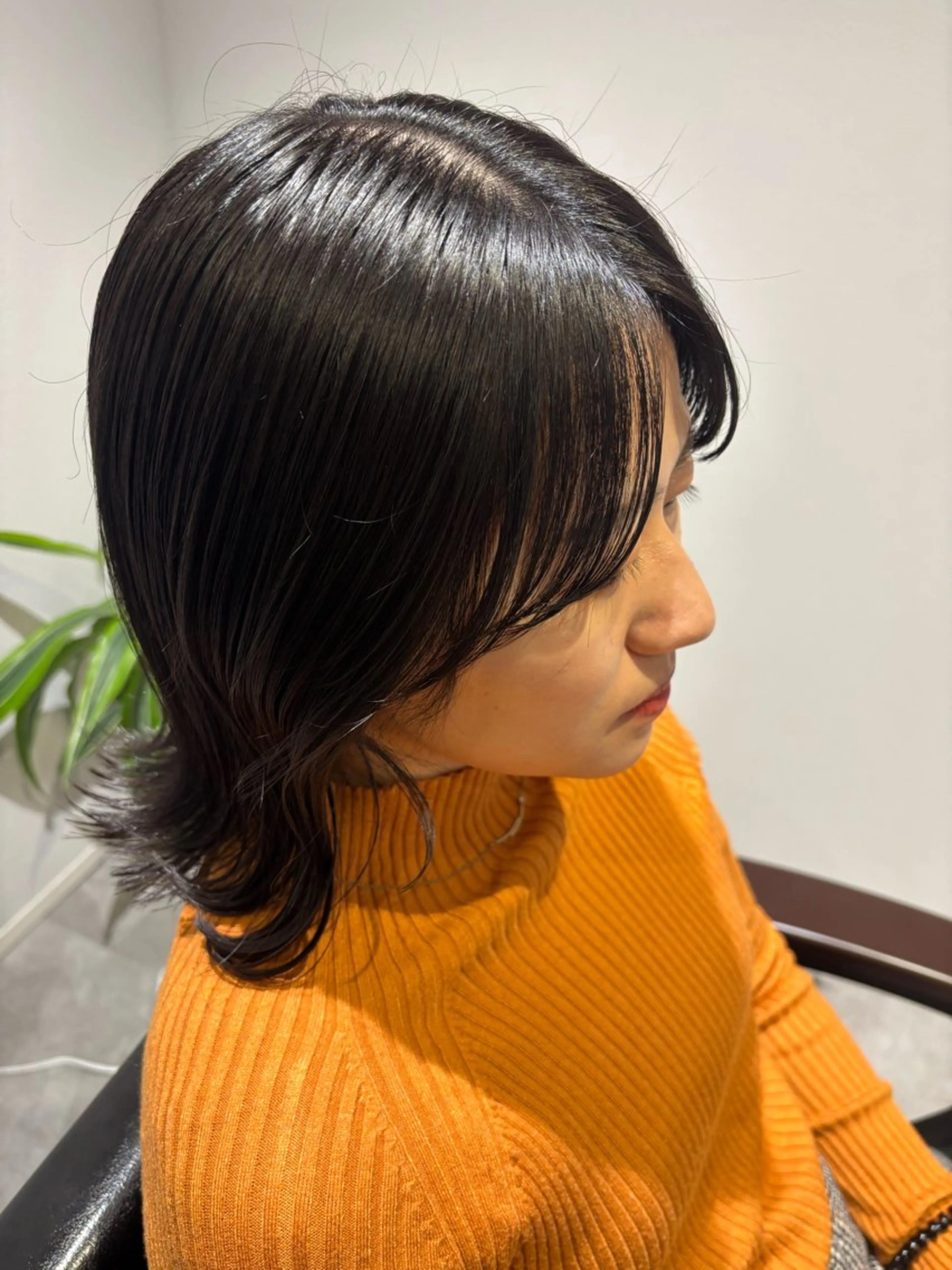 ミディアム 顔周りカット カット 長尾ゆりの/ボブ/ ベージュ/ハイトーンのヘアスタイル