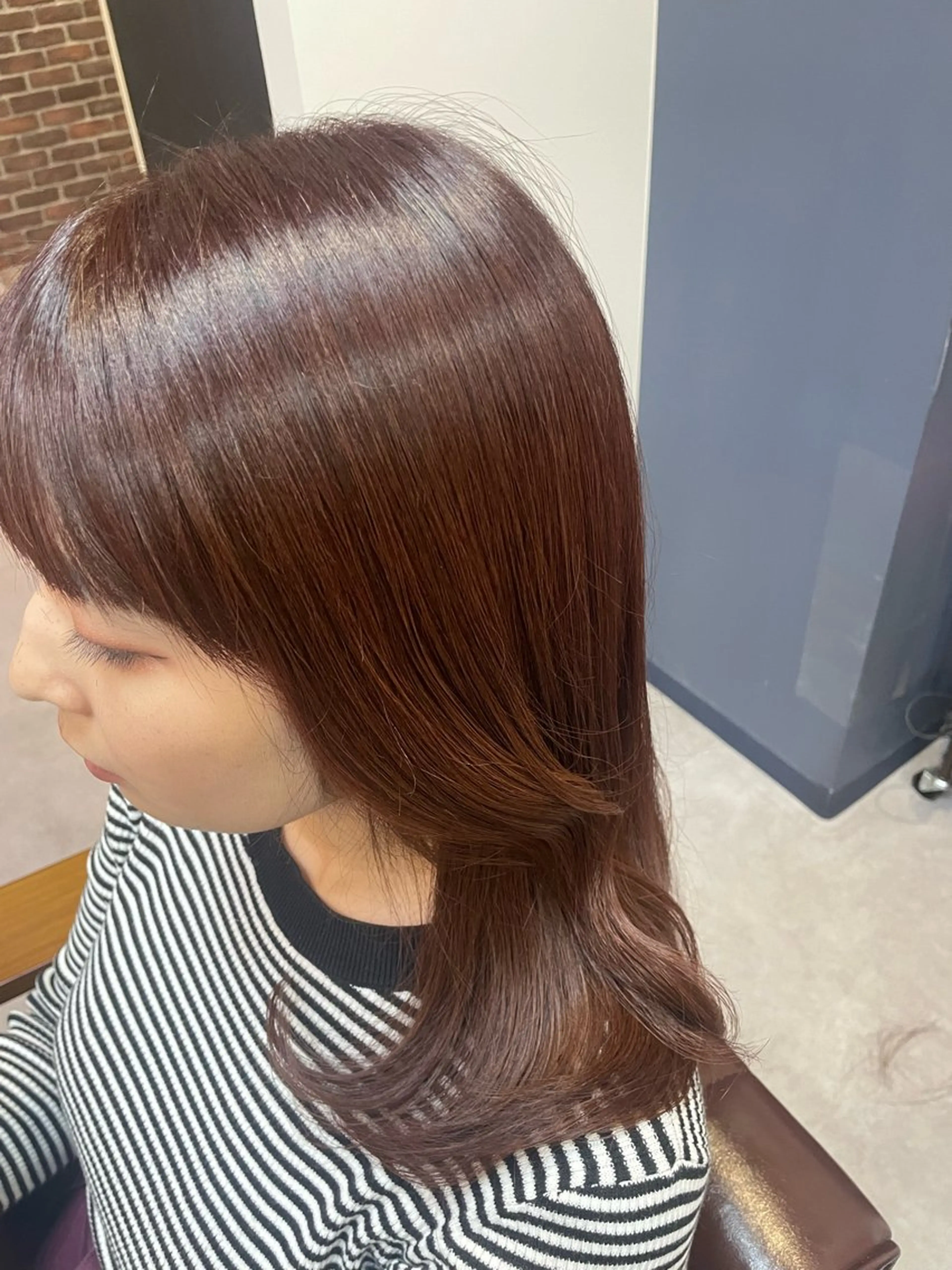 ミディアム カット ヘアカラー トリートメント 原 麻耶のヘアスタイル