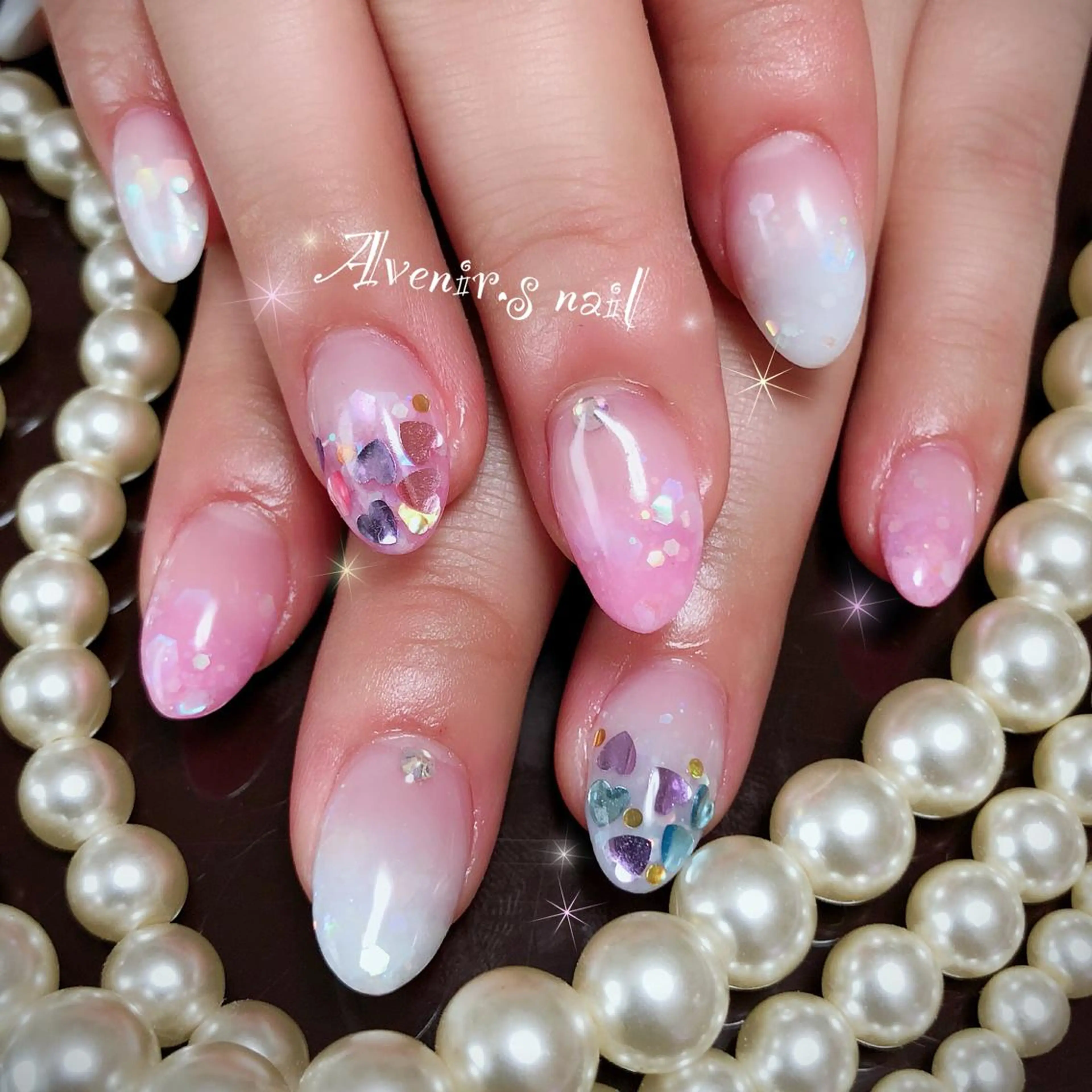 ネイル グラデーション スカルプネイル Home Salon Avenir.のネイルデザイン