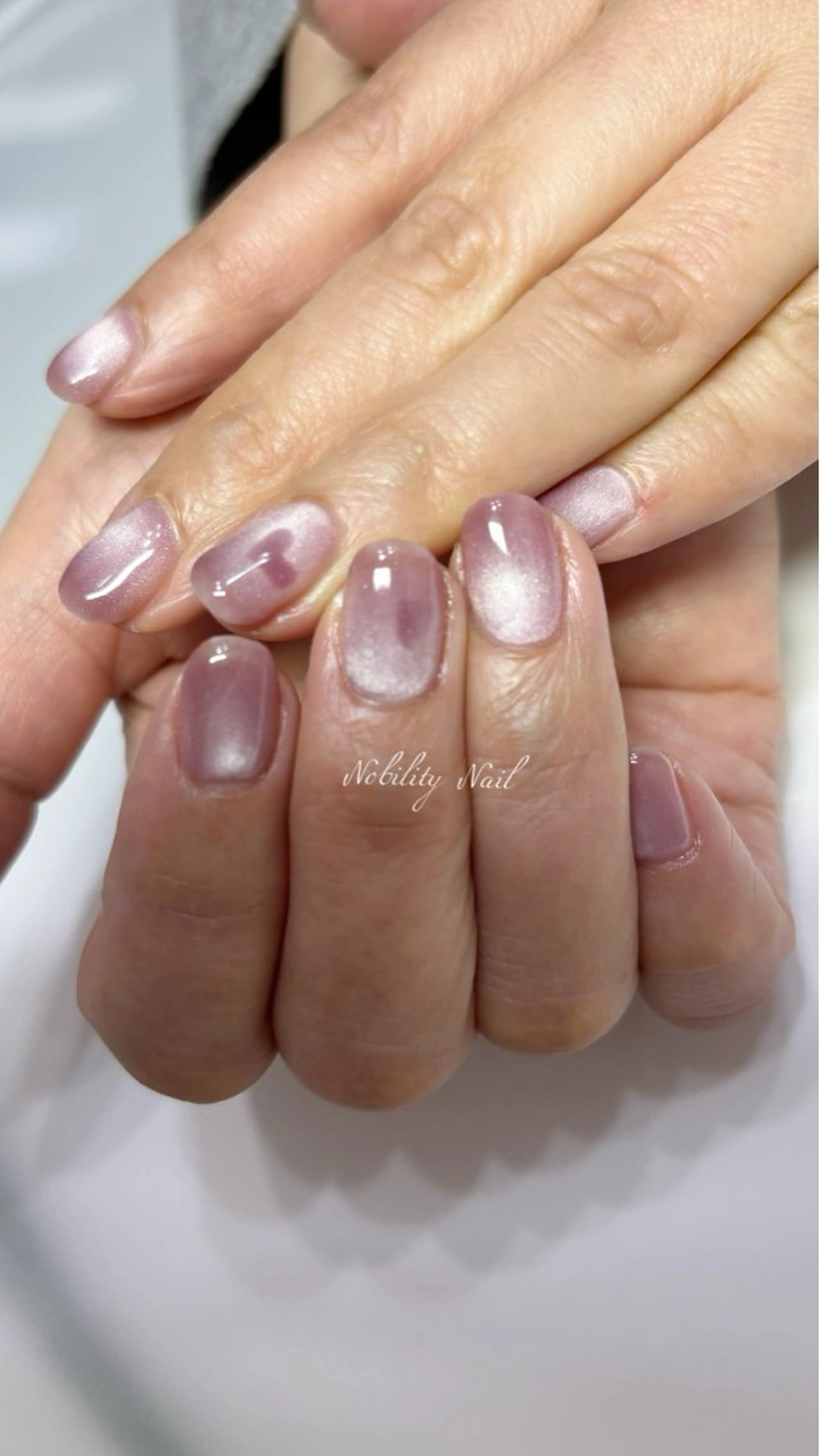 ネイル アートネイル ジェルネイル ハート マグネットネイル ネイルサロンNobilityNail所属・風口 麻由子のネイルデザイン