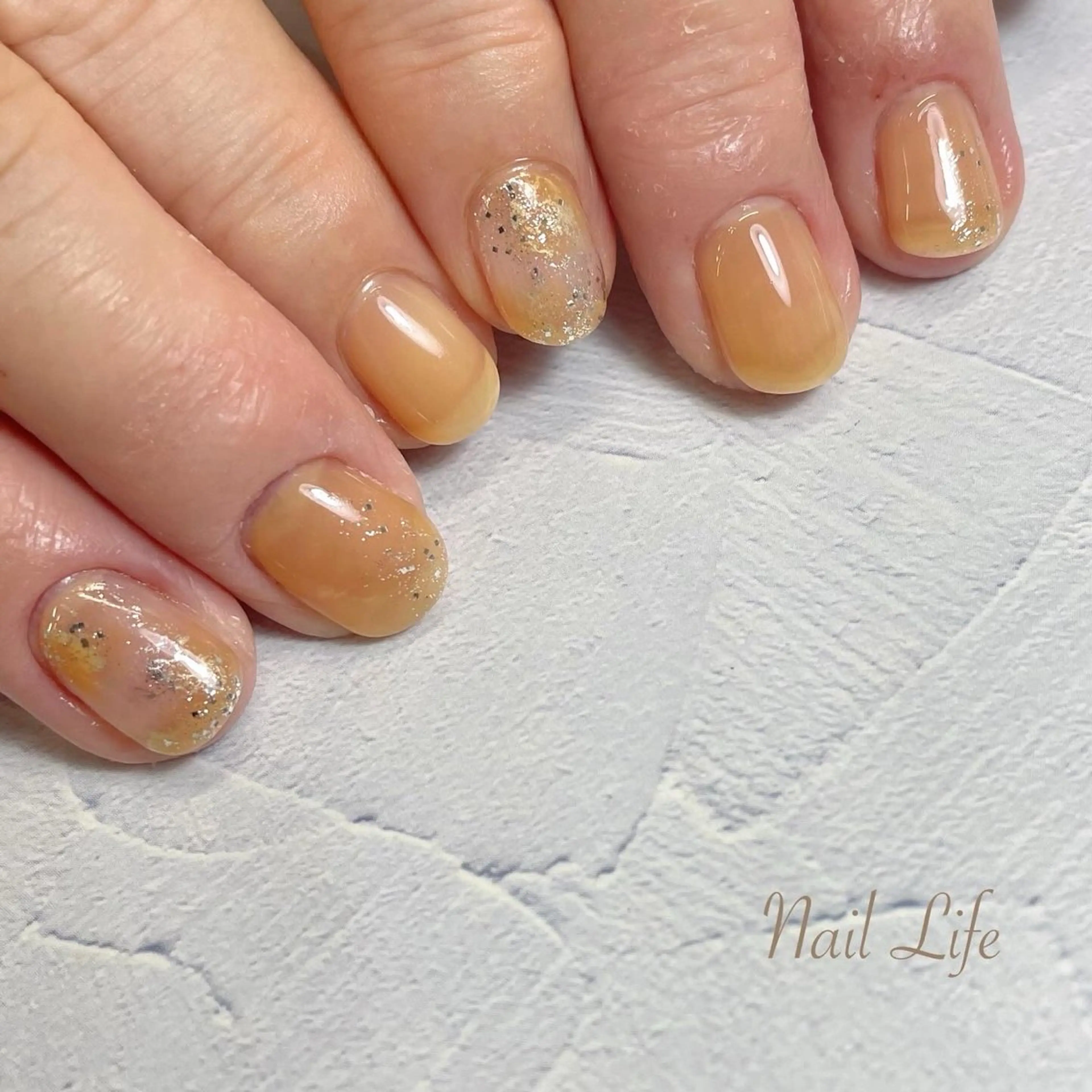 ネイル ニュアンスネイル オフィスネイル 大嶋 めぐみのネイルデザイン