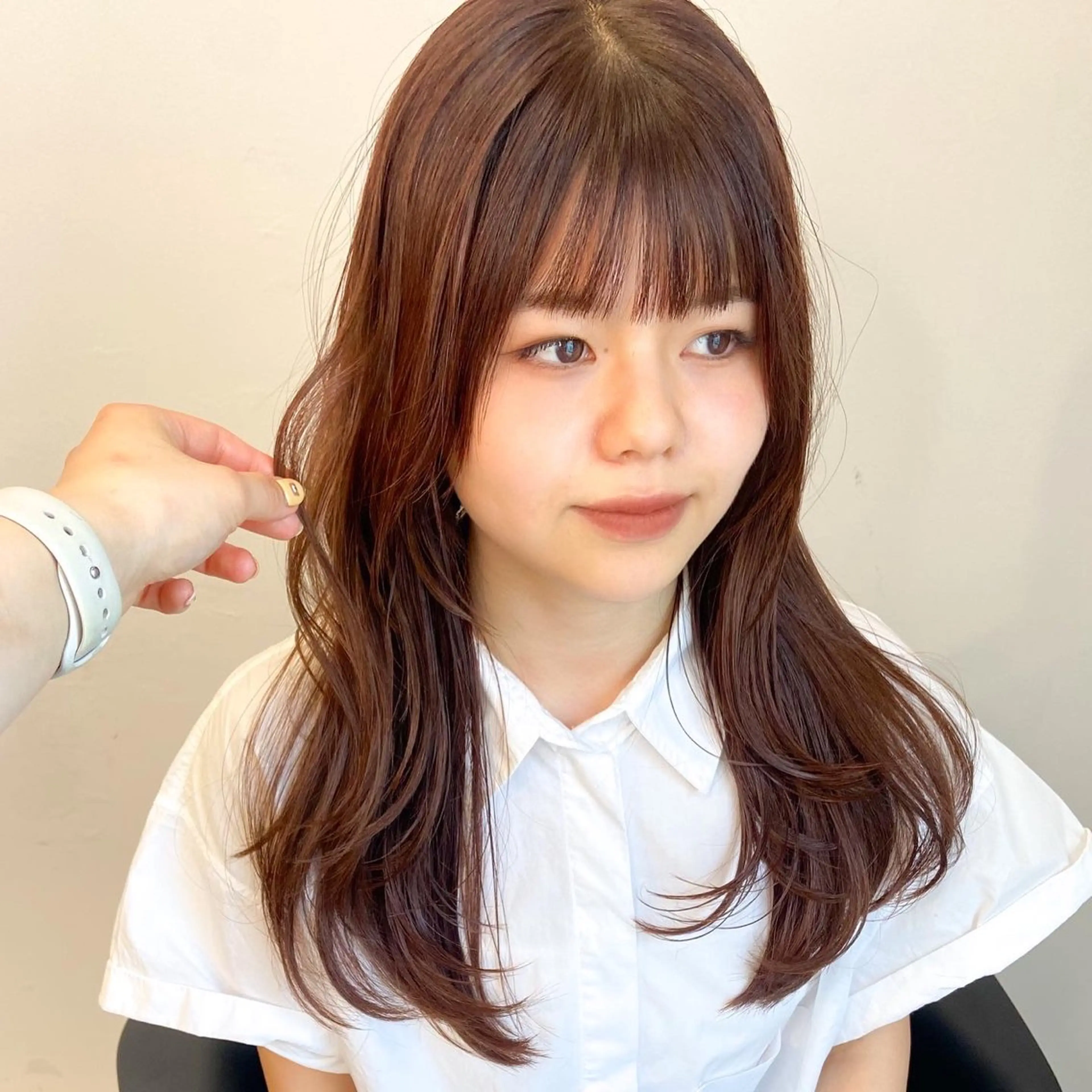 セミロング カラー ヘアアレンジ 🌼memoto 東三国店🌼のマツエク・マツパデザイン