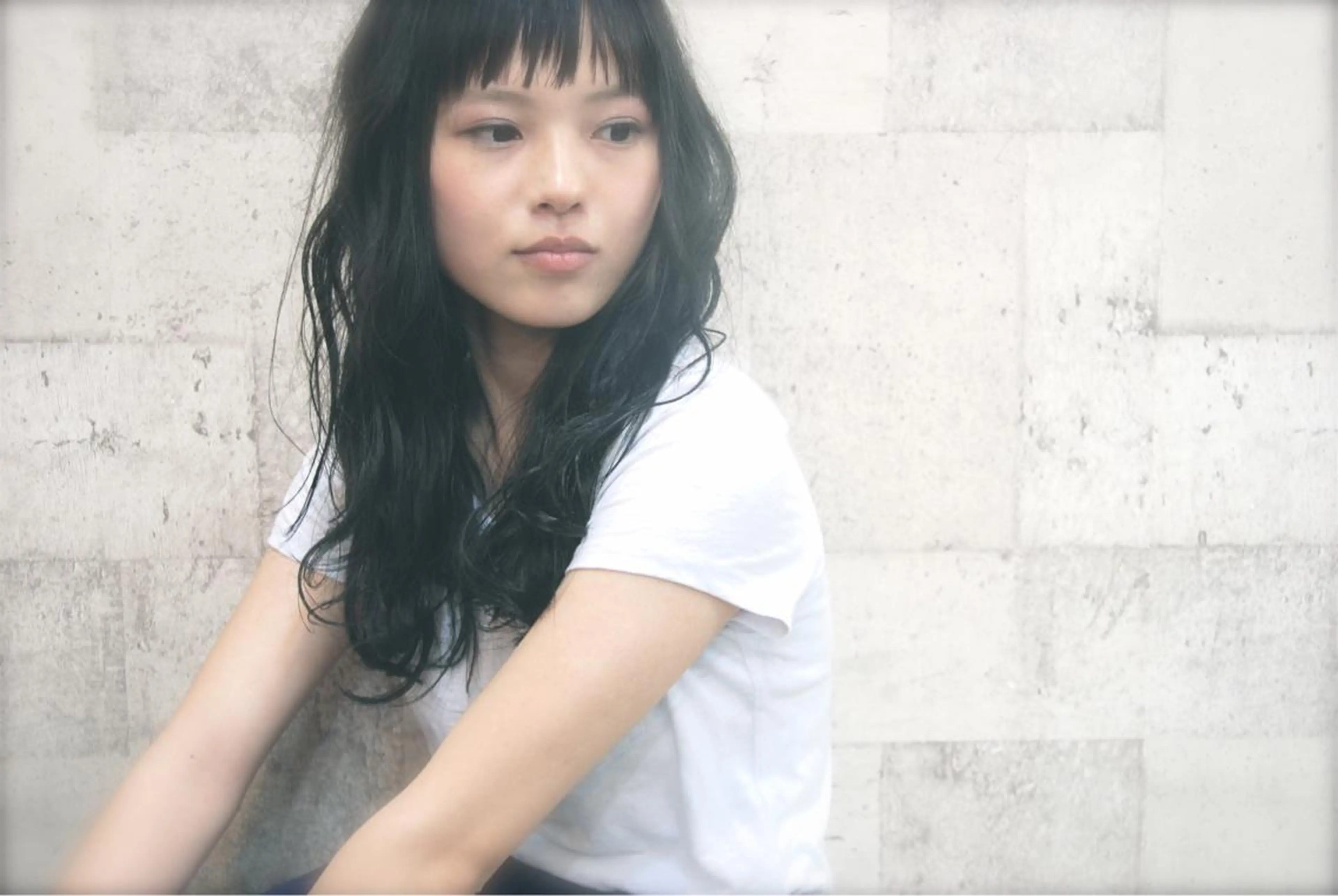 ロング カラー アッシュ インナーカラー/天神 ブリーチ/吉田のヘアスタイル