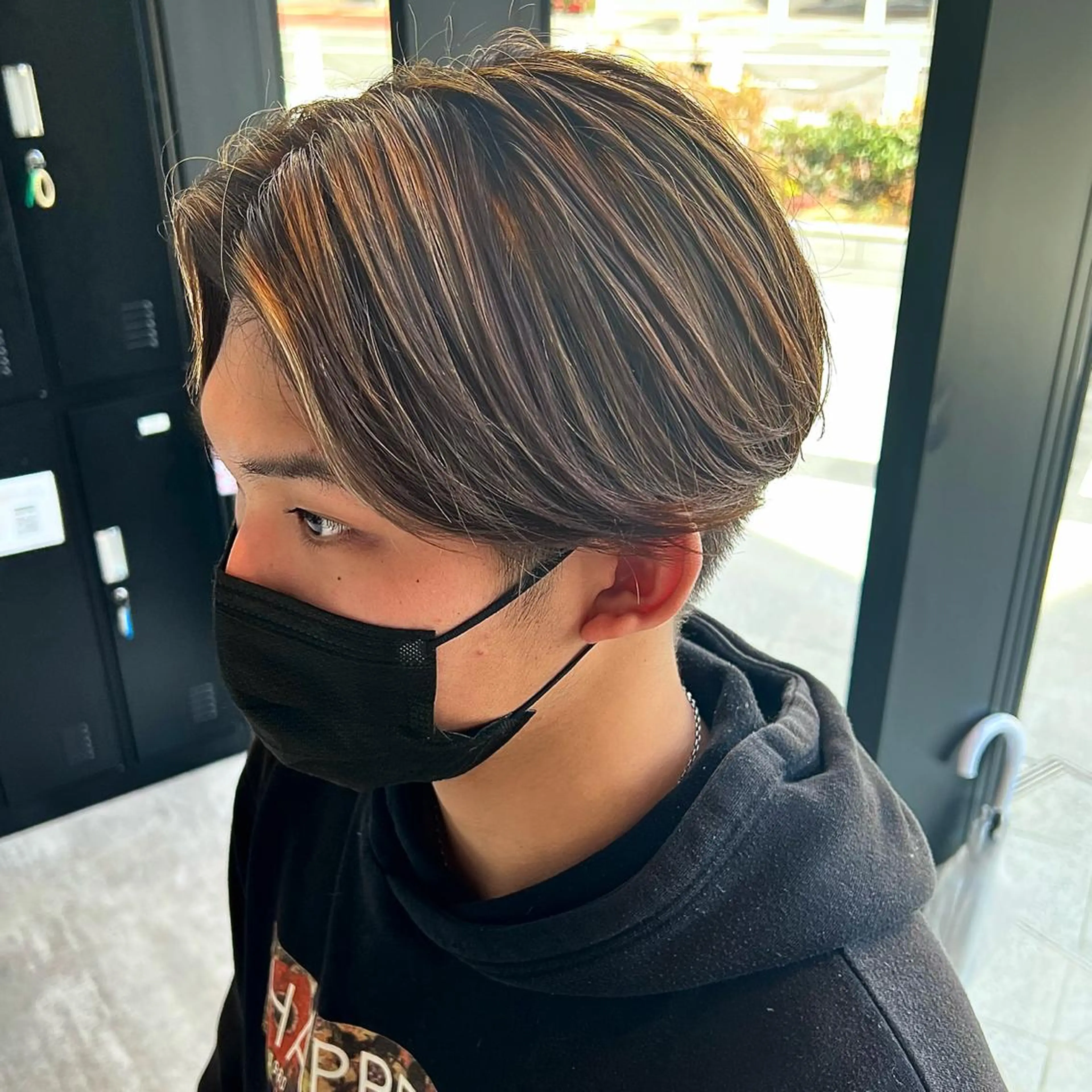 カラー パーマ メンズ メンズハイライト メンズパーマ ハイライトカラー ニュアンスパーマ WishCuerpo 🫧YUUNA🫧のヘアスタイル