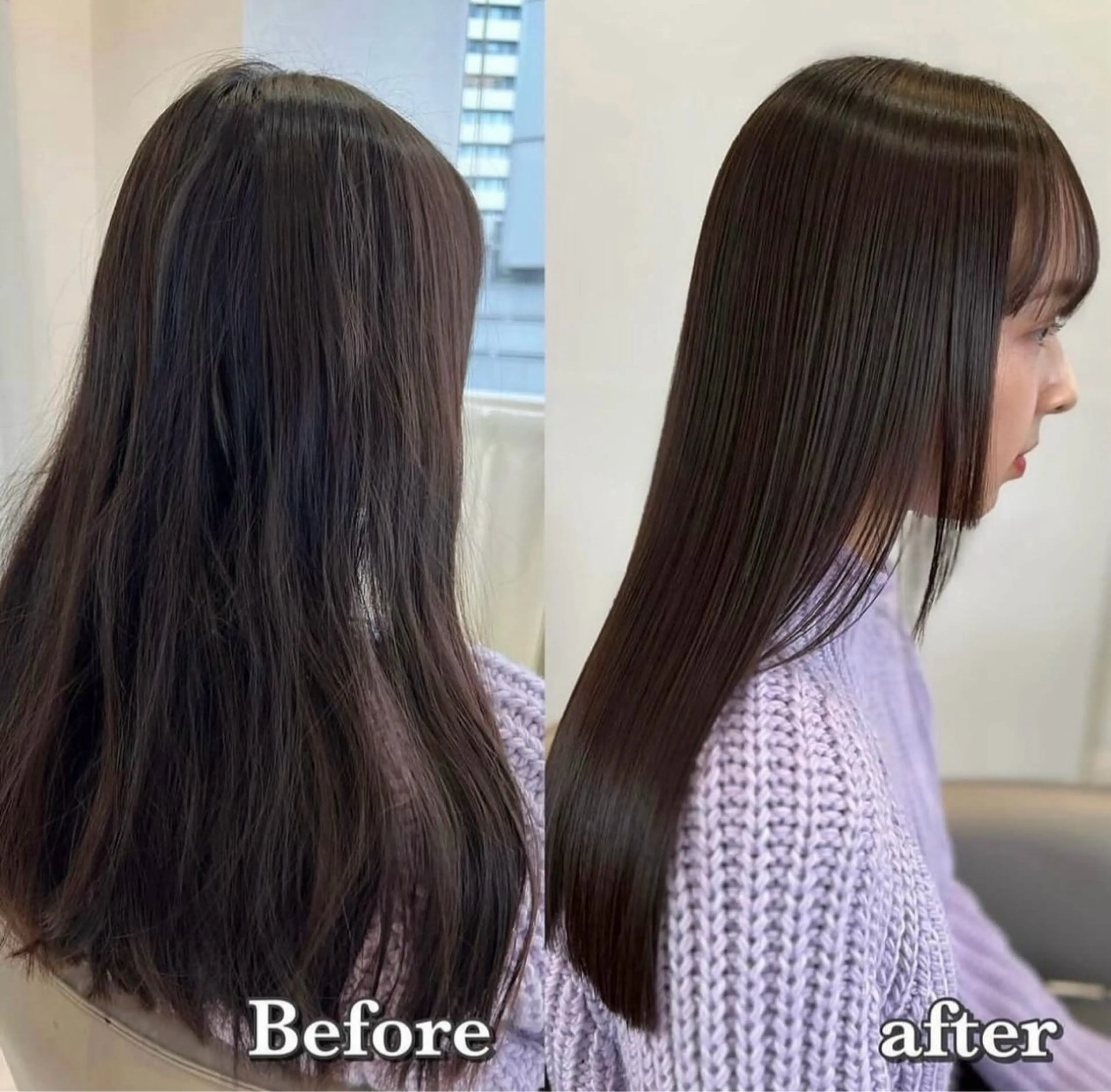 ロング カラー パーマ MIRA梅田店所属・梅田美容室MIRA/ 韓国ヘア🤍カンナのヘアスタイル