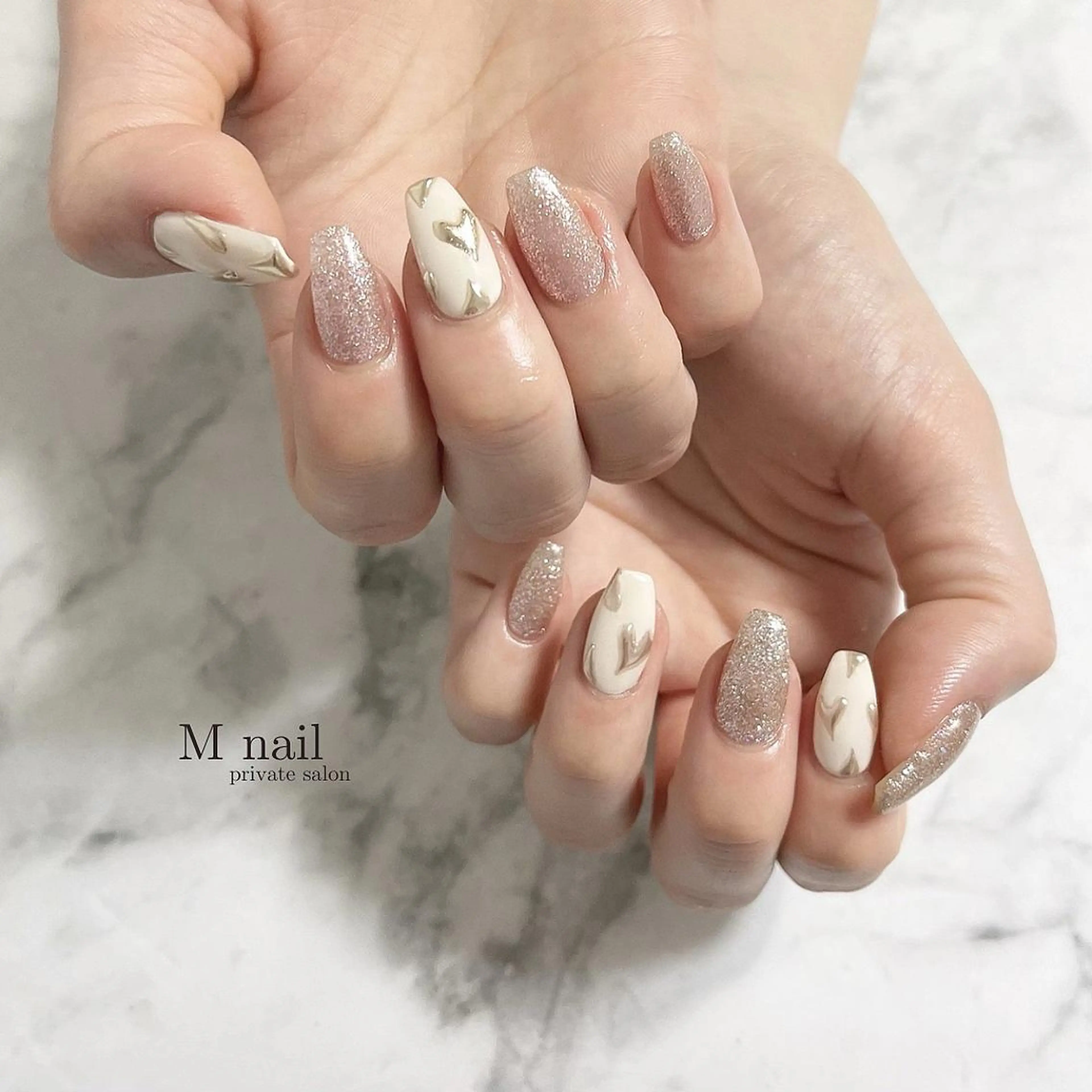 ネイル 持ち込み ハンドネイル M　nail所属・M nailのネイルデザイン